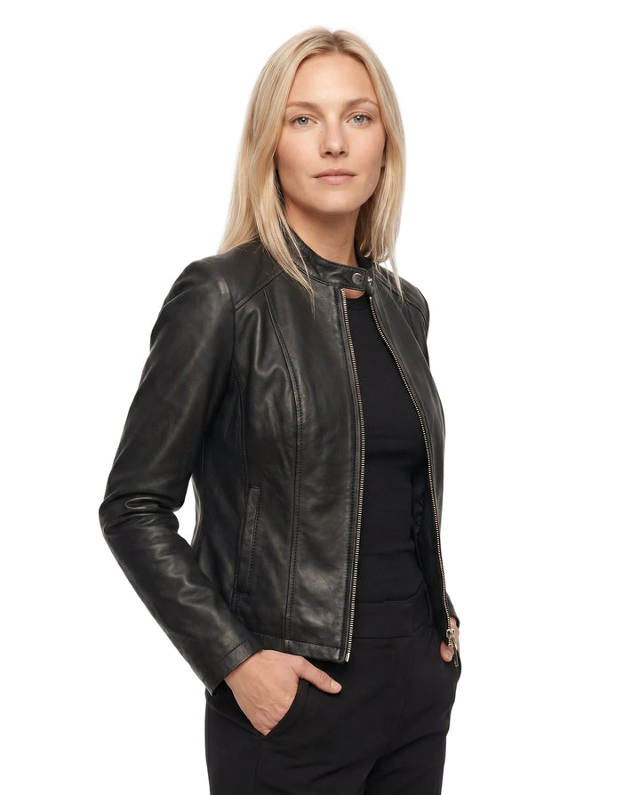 Daisy | Sleek Sleek, Tailored Leather Jacket for Effortless Style