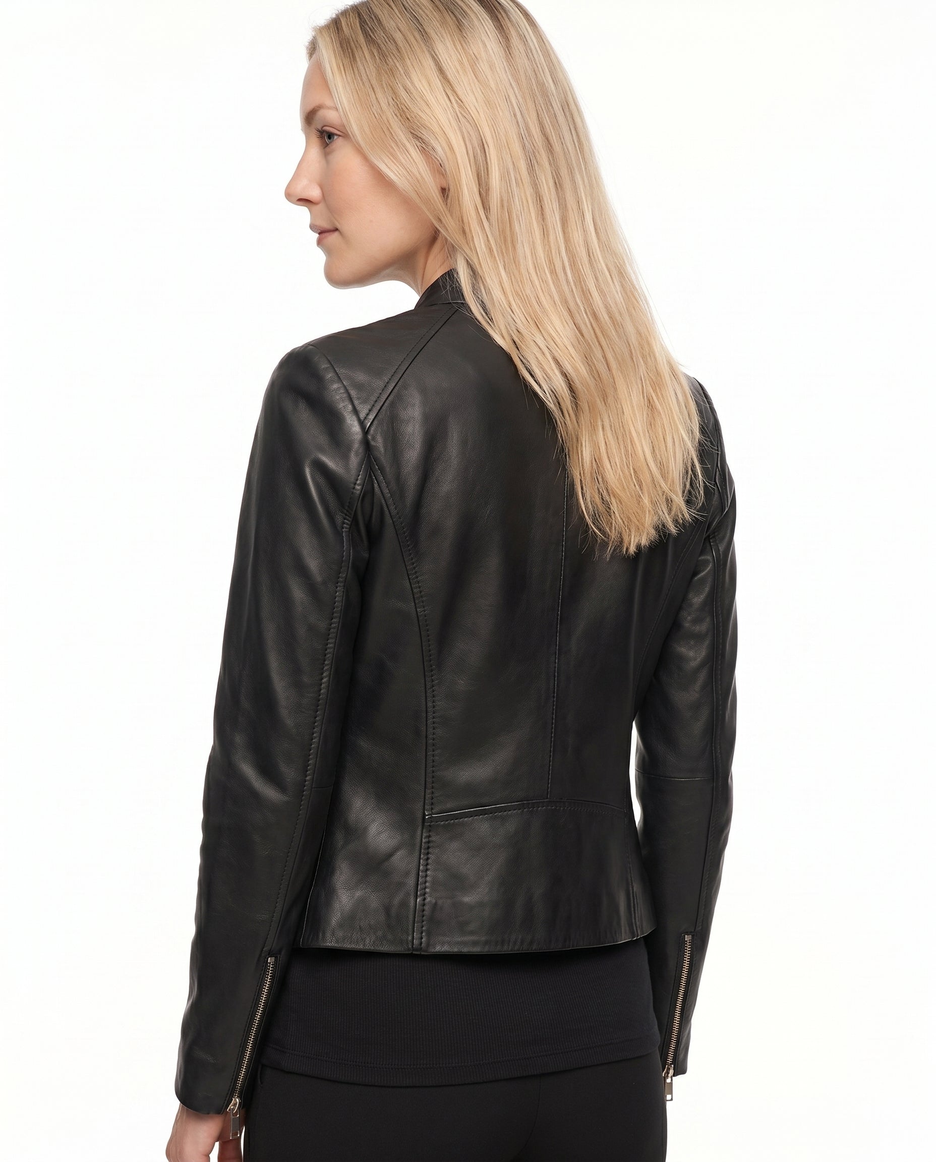 Daisy | Sleek Sleek, Tailored Leather Jacket for Effortless Style