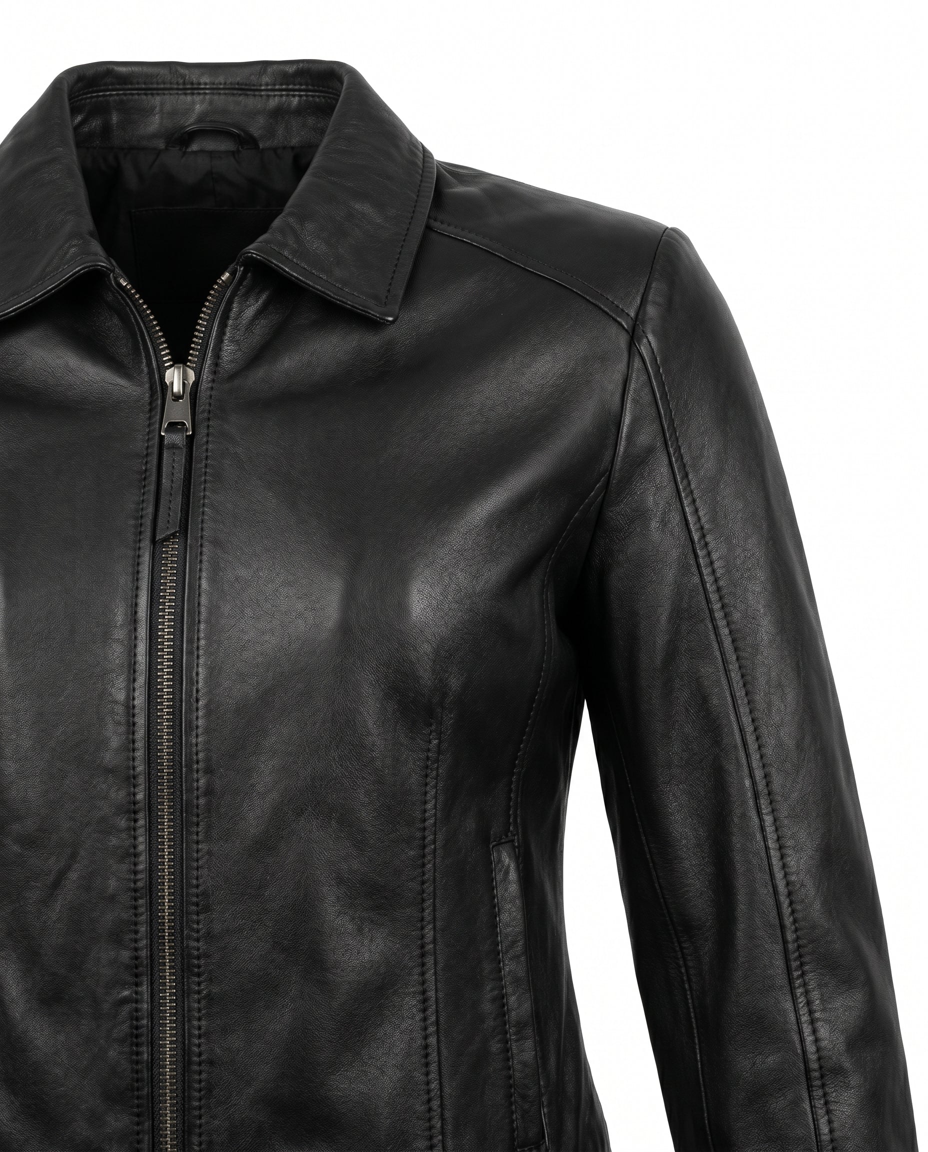 Daisy | Sleek Sleek, Tailored Leather Jacket for Effortless Style