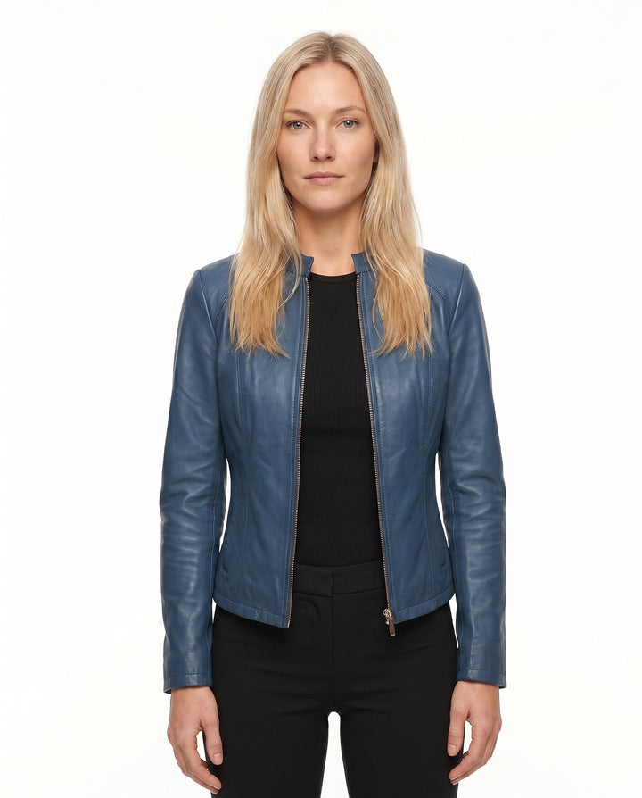 Daisy | Sleek Sleek, Tailored Leather Jacket for Effortless Style