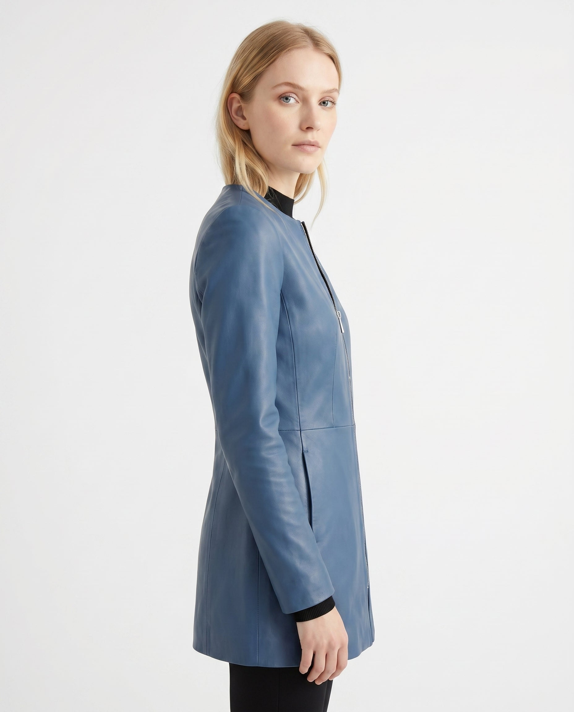 Daisy | Sleek Sleek, Tailored Leather Jacket for Effortless Style