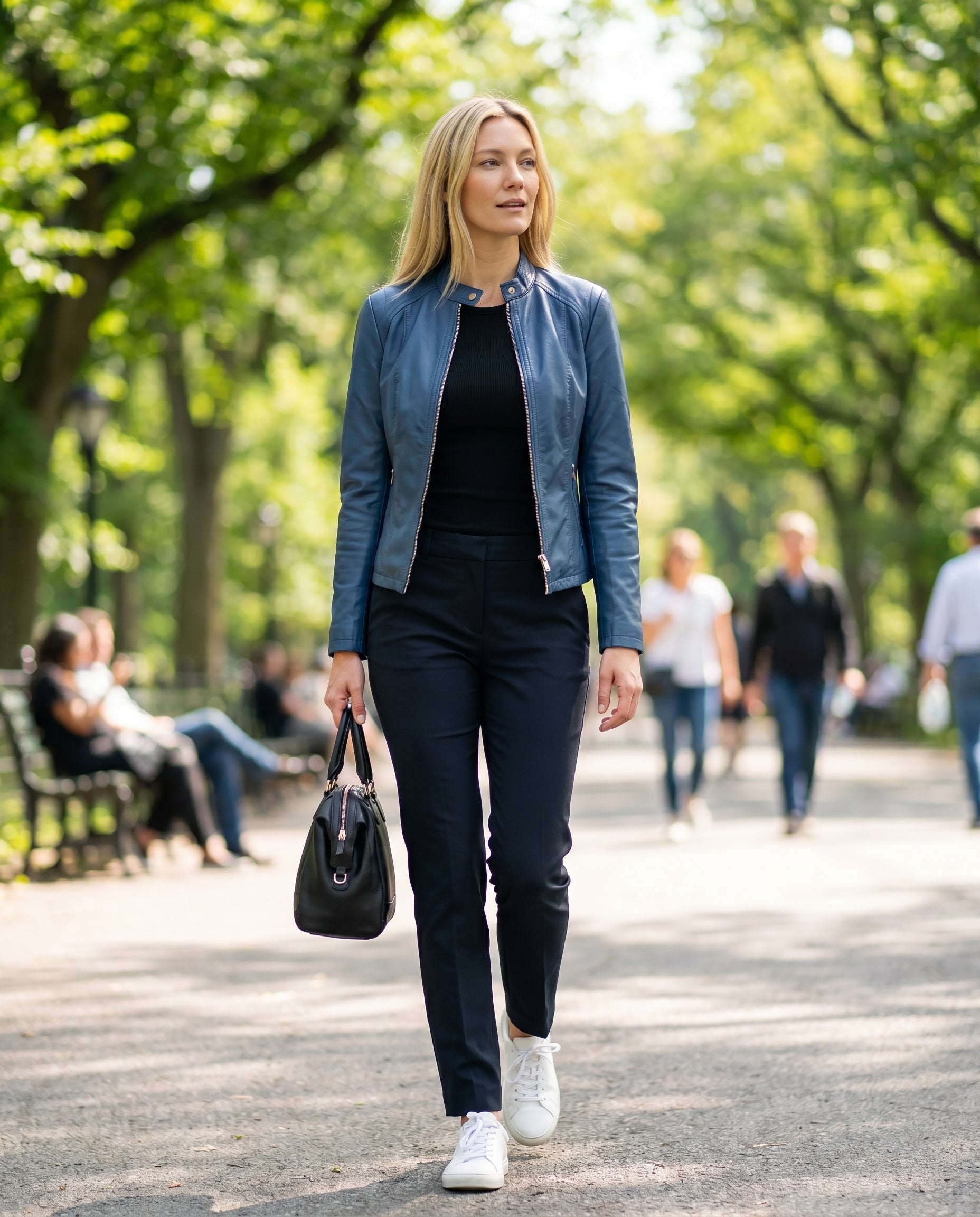 Daisy | Sleek Sleek, Tailored Leather Jacket for Effortless Style
