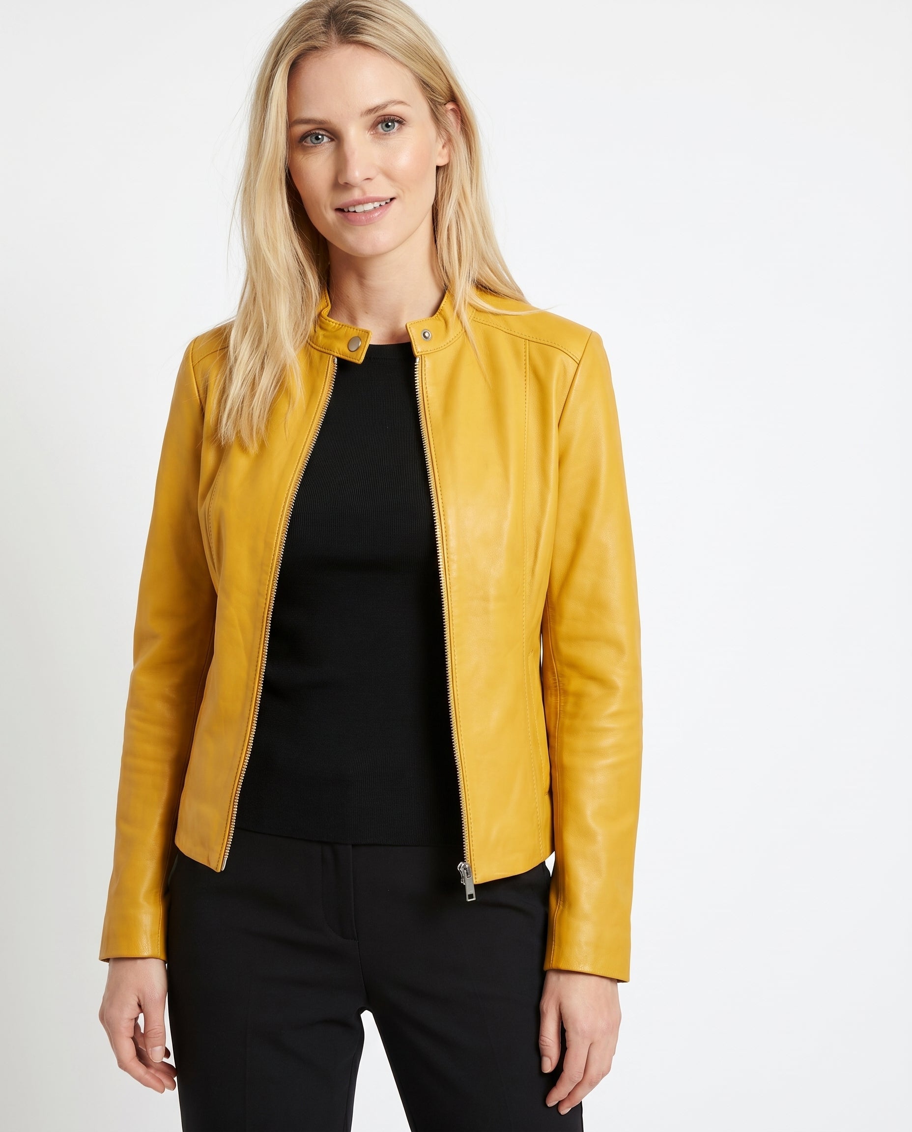 Daisy | Sleek Sleek, Tailored Leather Jacket for Effortless Style