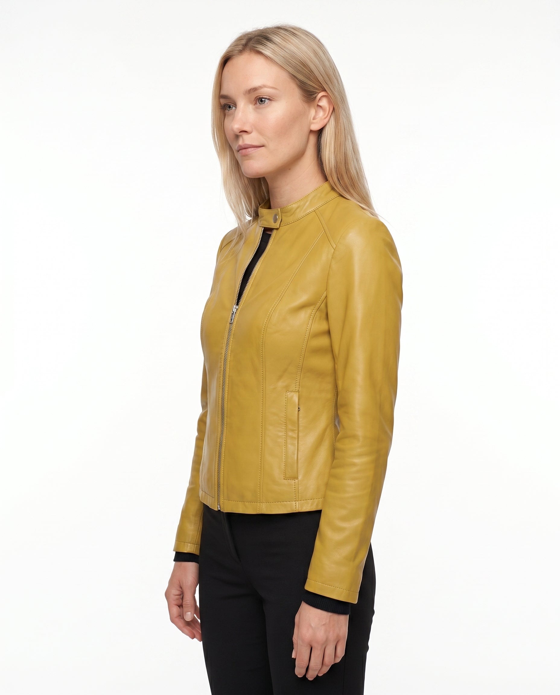 Daisy | Sleek Sleek, Tailored Leather Jacket for Effortless Style
