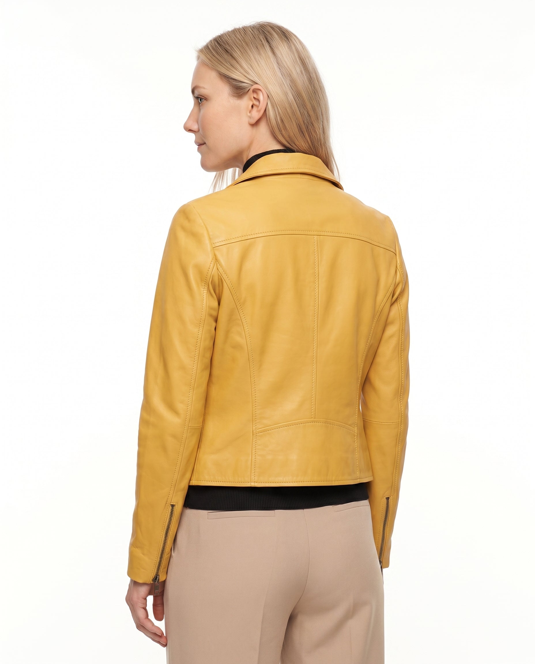 Daisy | Sleek Sleek, Tailored Leather Jacket for Effortless Style