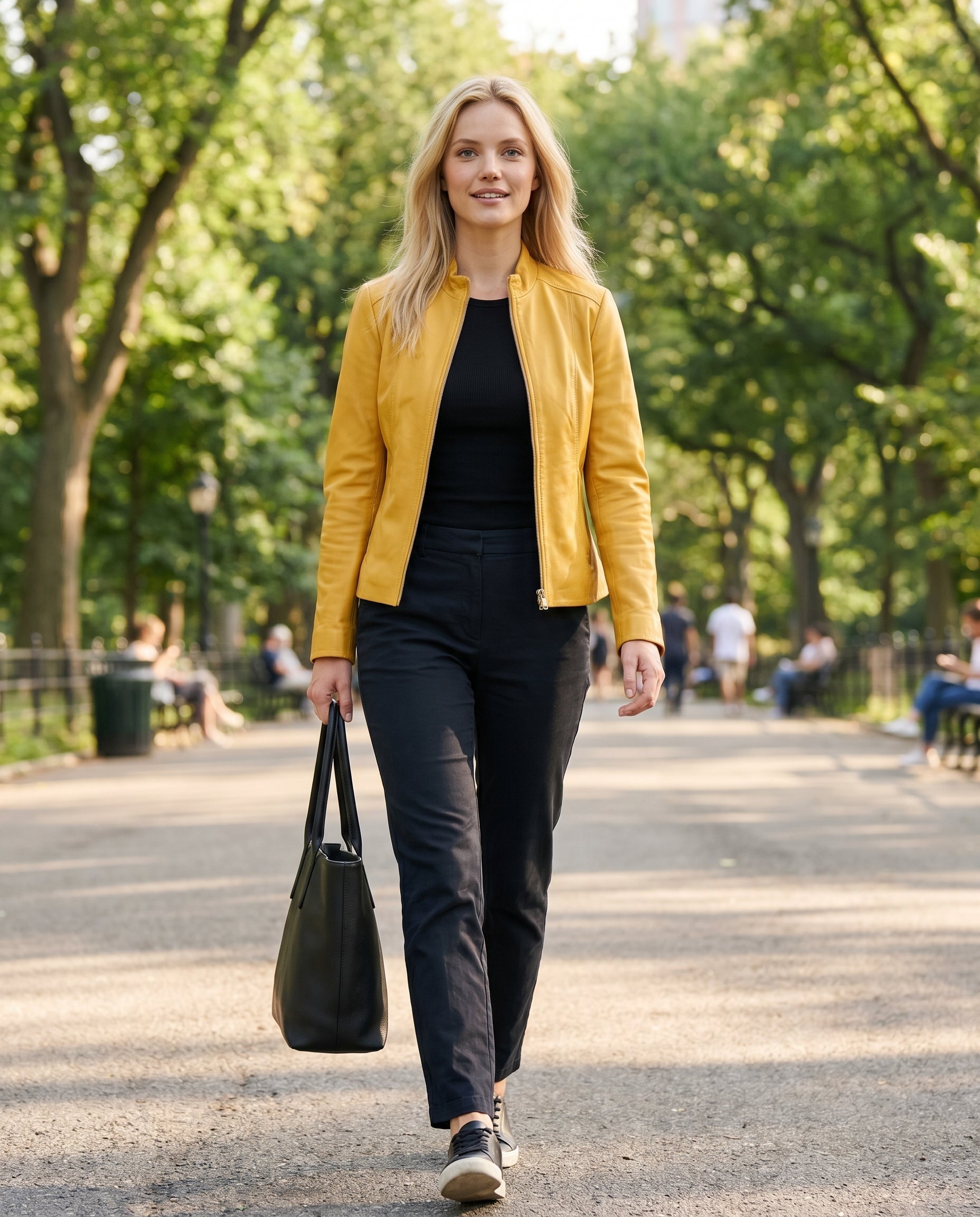 Daisy | Sleek Sleek, Tailored Leather Jacket for Effortless Style
