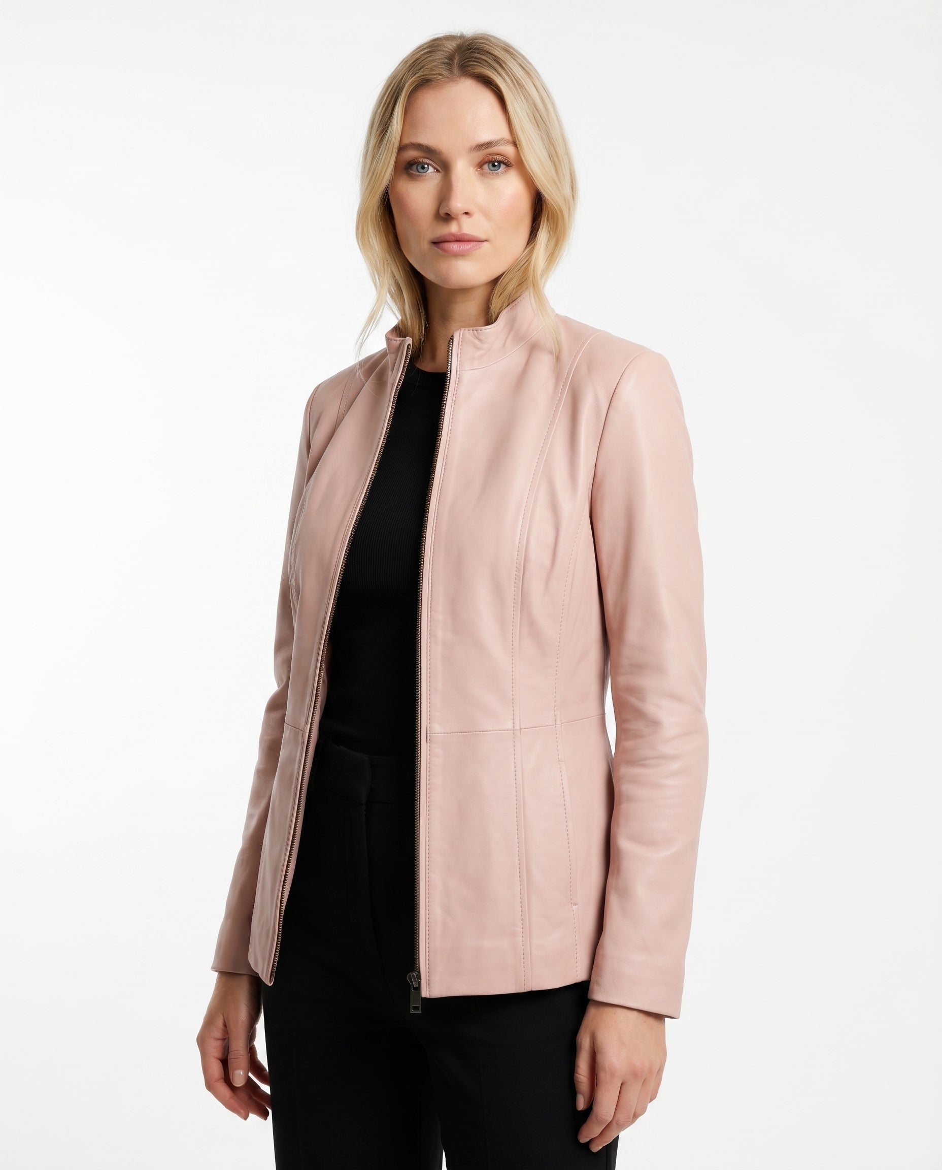 Daisy | Sleek Sleek, Tailored Leather Jacket for Effortless Style