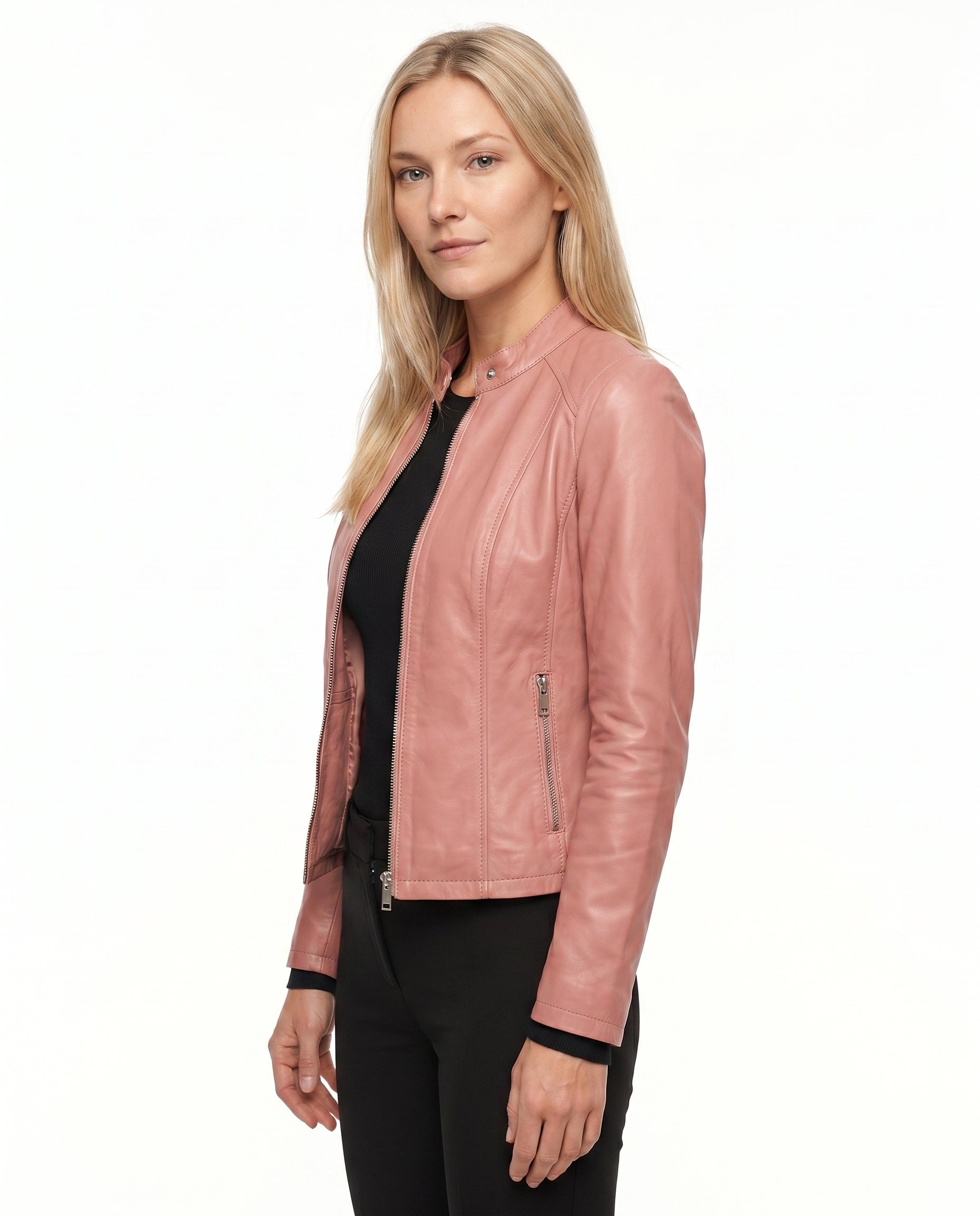Daisy | Sleek Sleek, Tailored Leather Jacket for Effortless Style