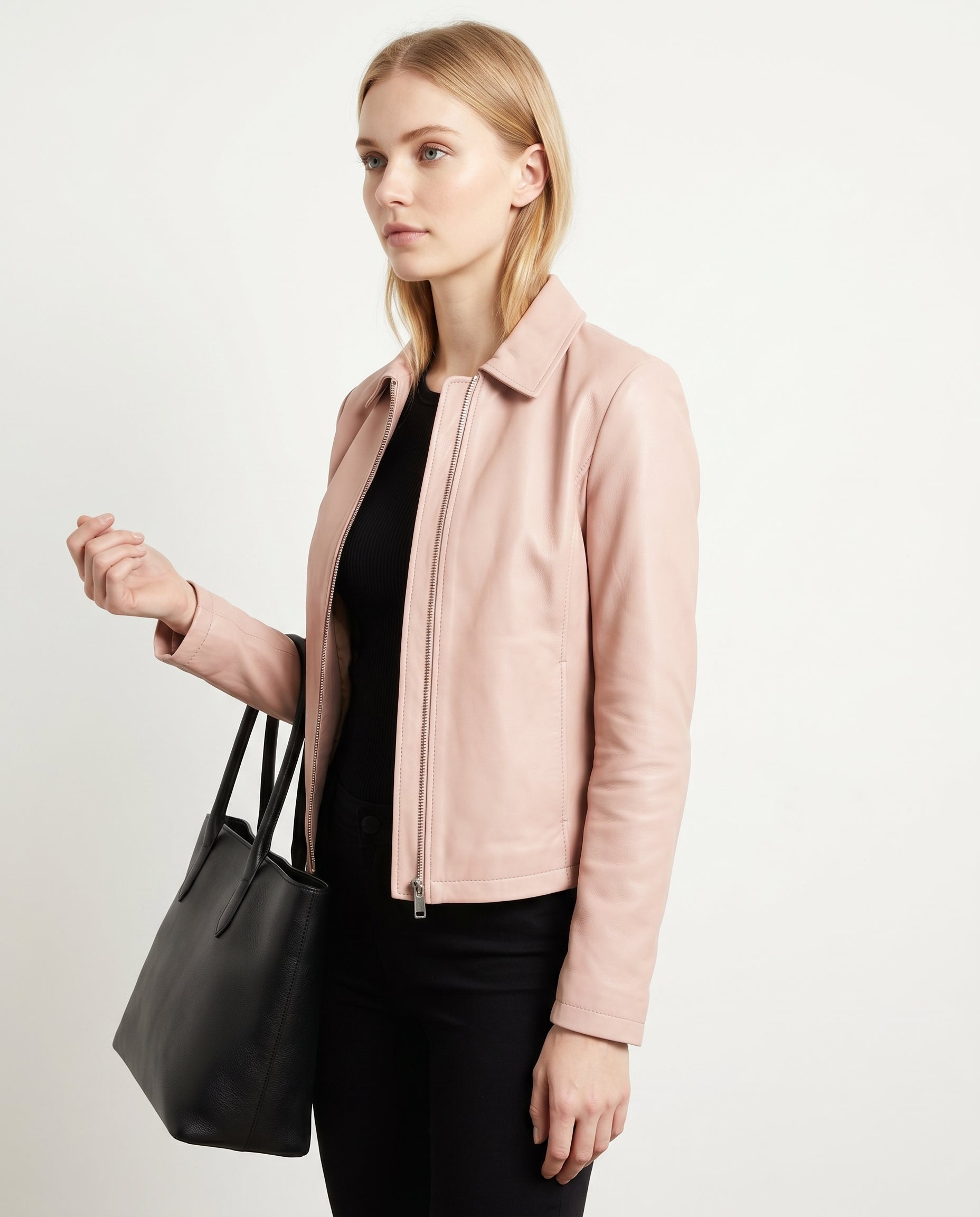 Daisy | Sleek Sleek, Tailored Leather Jacket for Effortless Style
