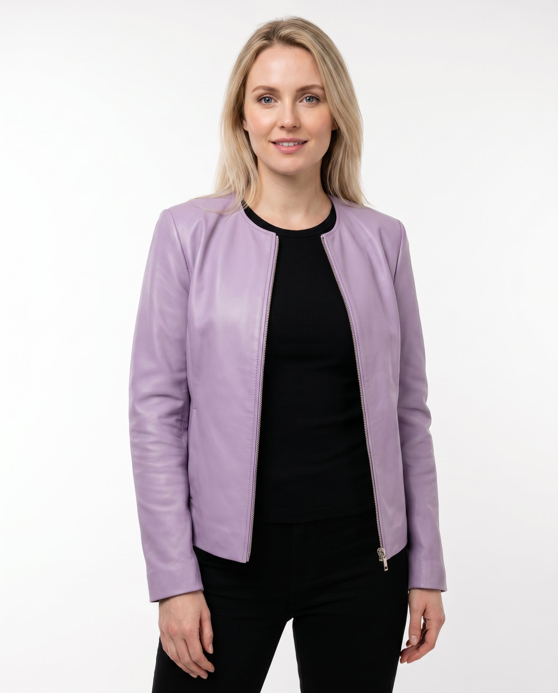 Daisy | Sleek Sleek, Tailored Leather Jacket for Effortless Style