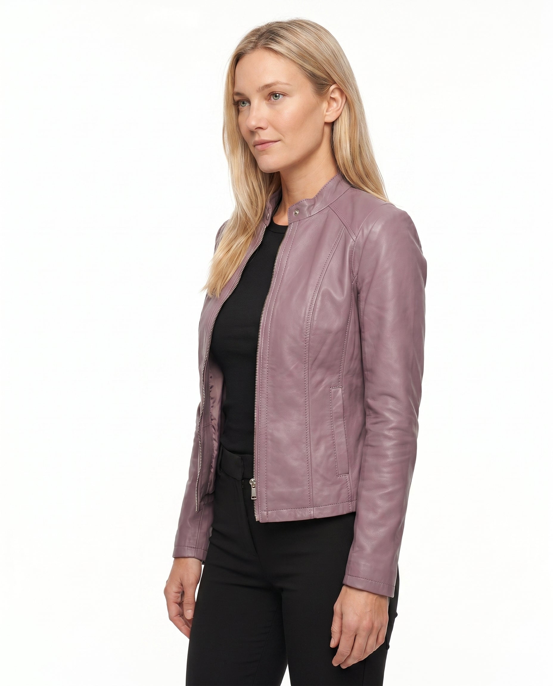 Daisy | Sleek Sleek, Tailored Leather Jacket for Effortless Style