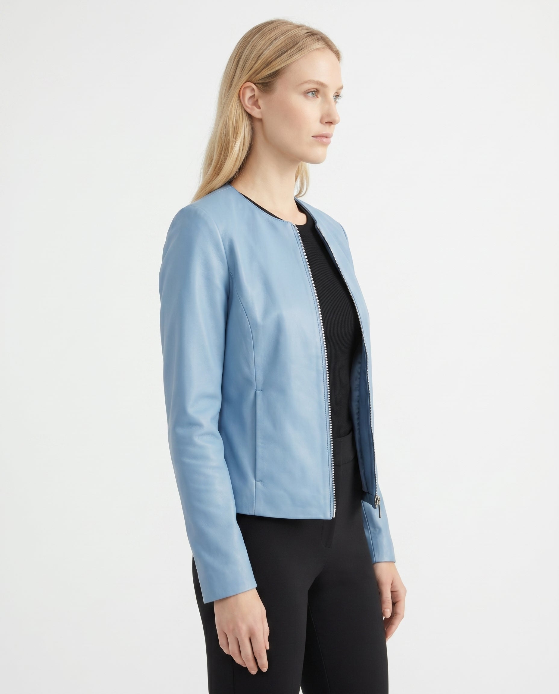 Daisy | Sleek Sleek, Tailored Leather Jacket for Effortless Style