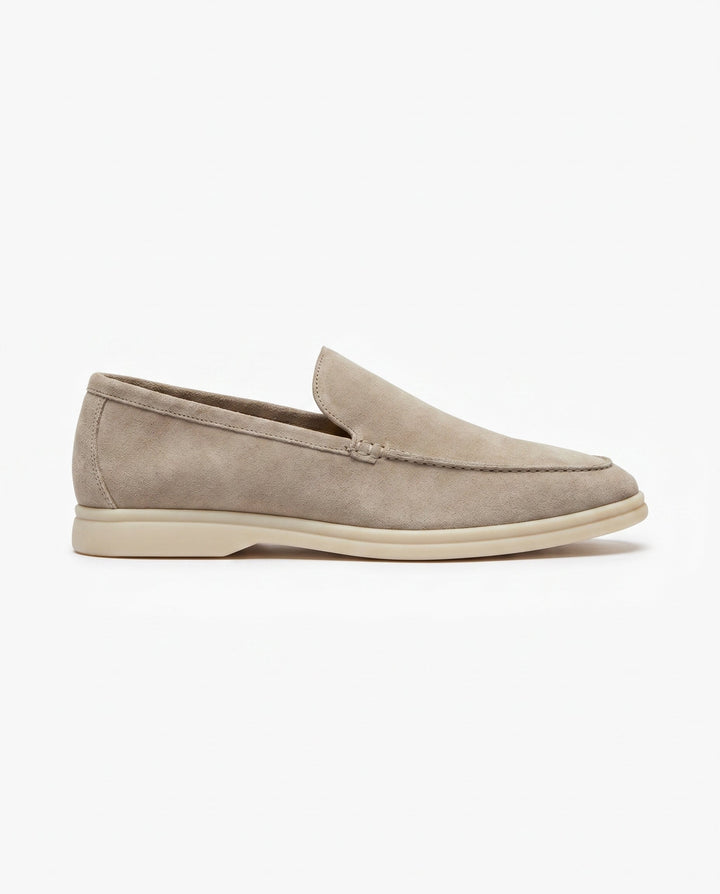 August | Polished Sleek Modern Suede-Look Loafers