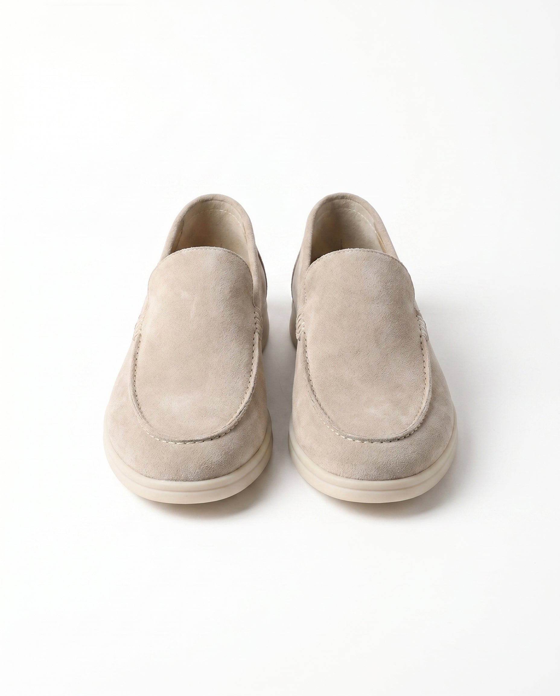 August | Polished Sleek Modern Suede-Look Loafers