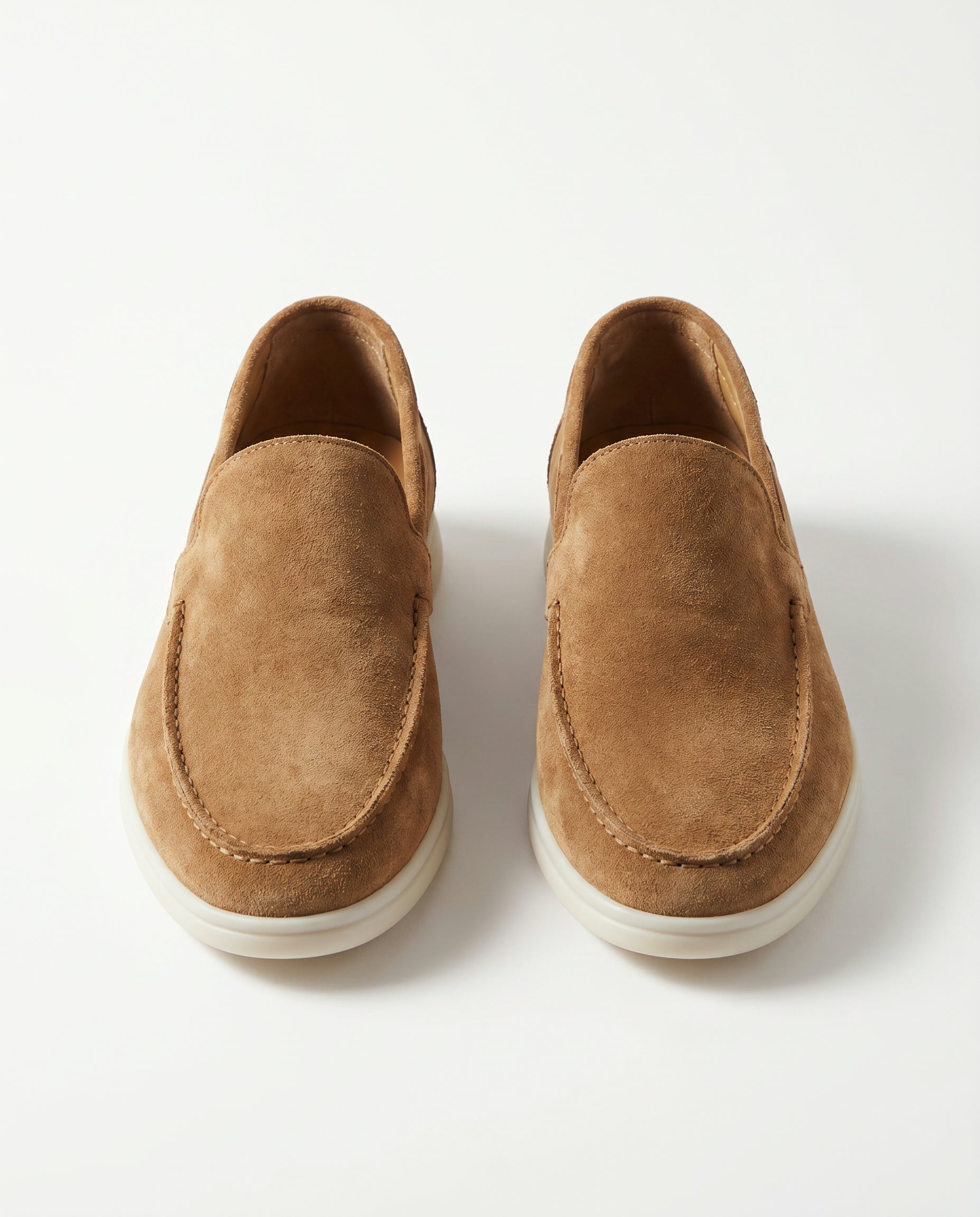 August | Polished Sleek Modern Suede-Look Loafers