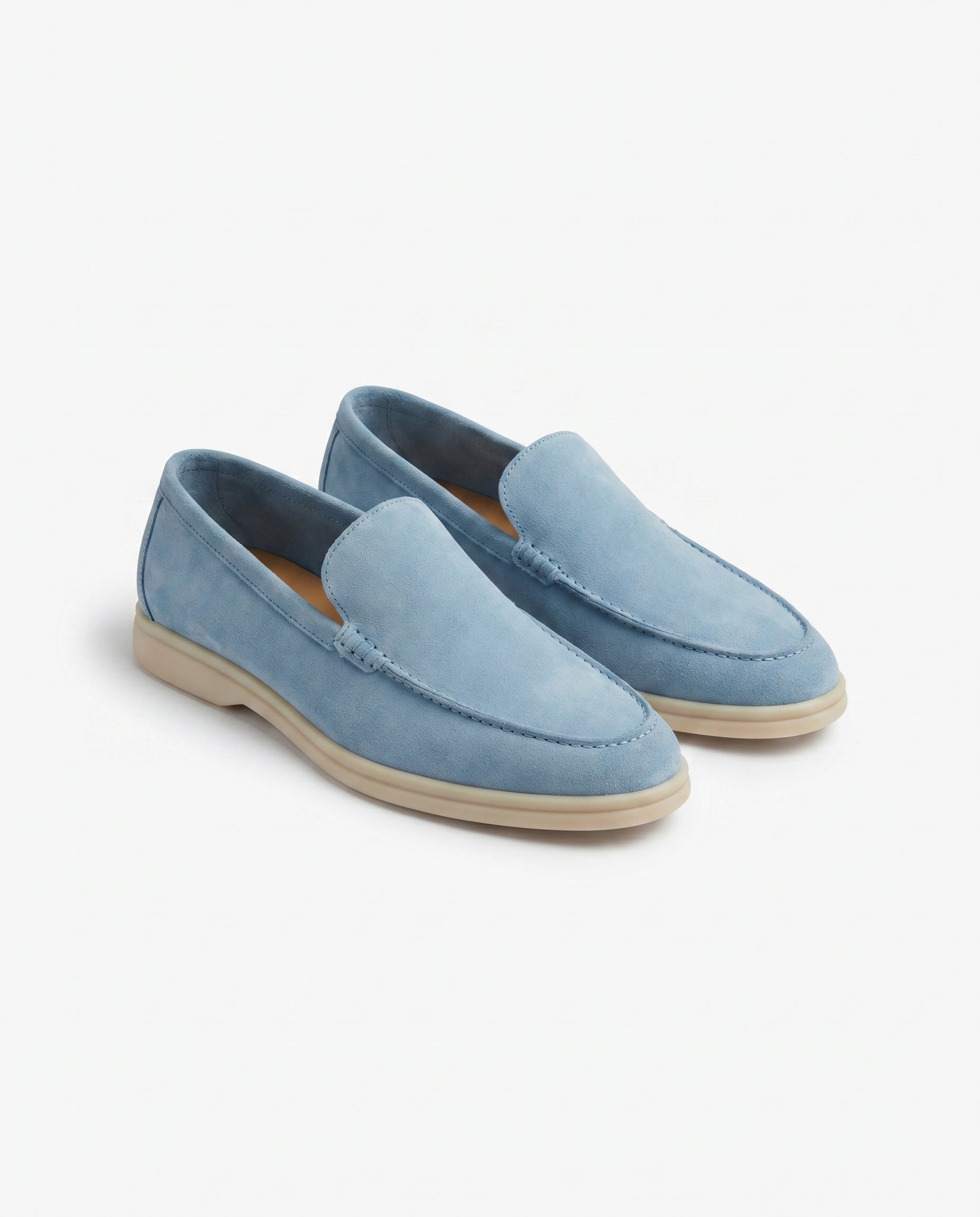 August | Polished Sleek Modern Suede-Look Loafers