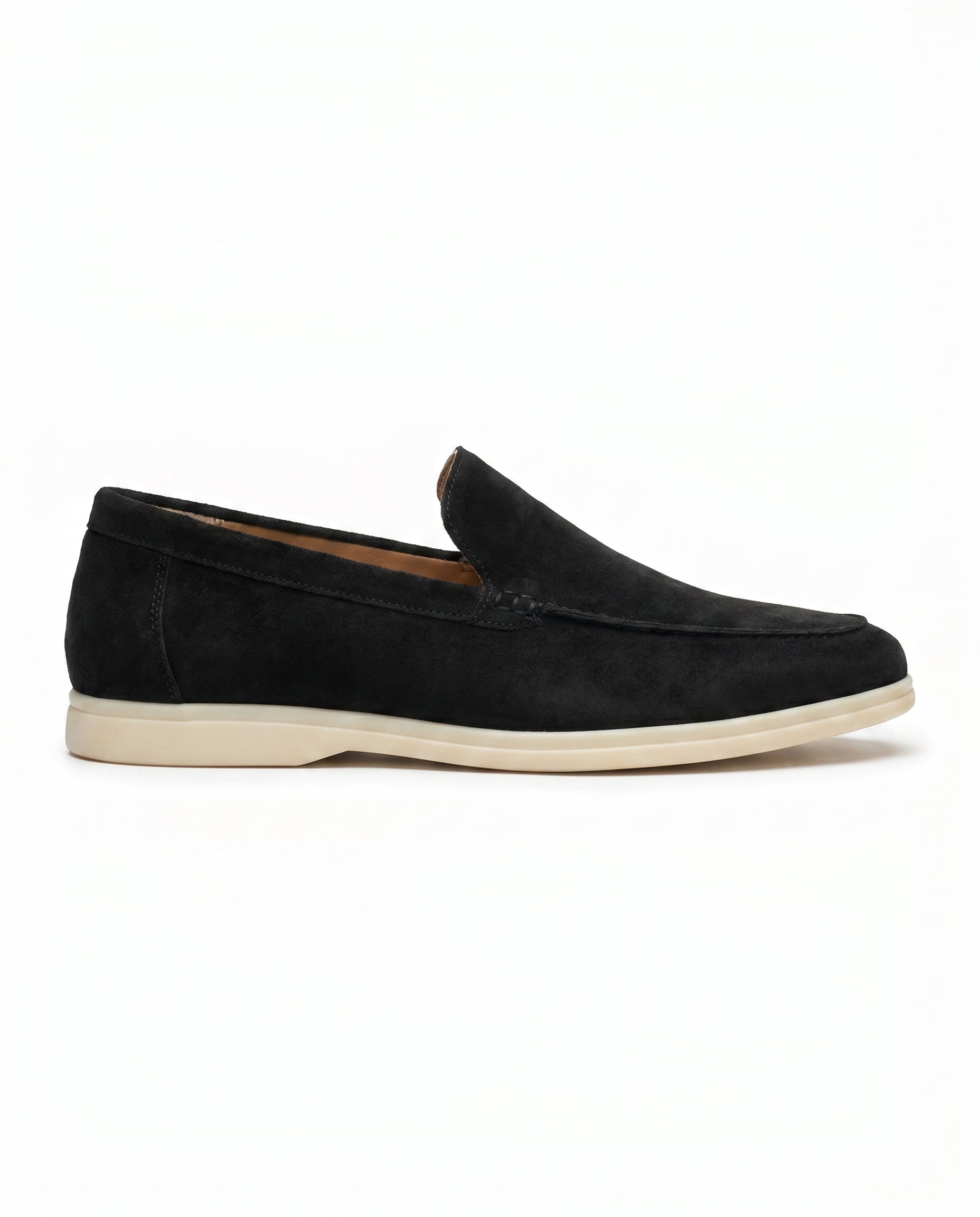August | Polished Sleek Modern Suede-Look Loafers