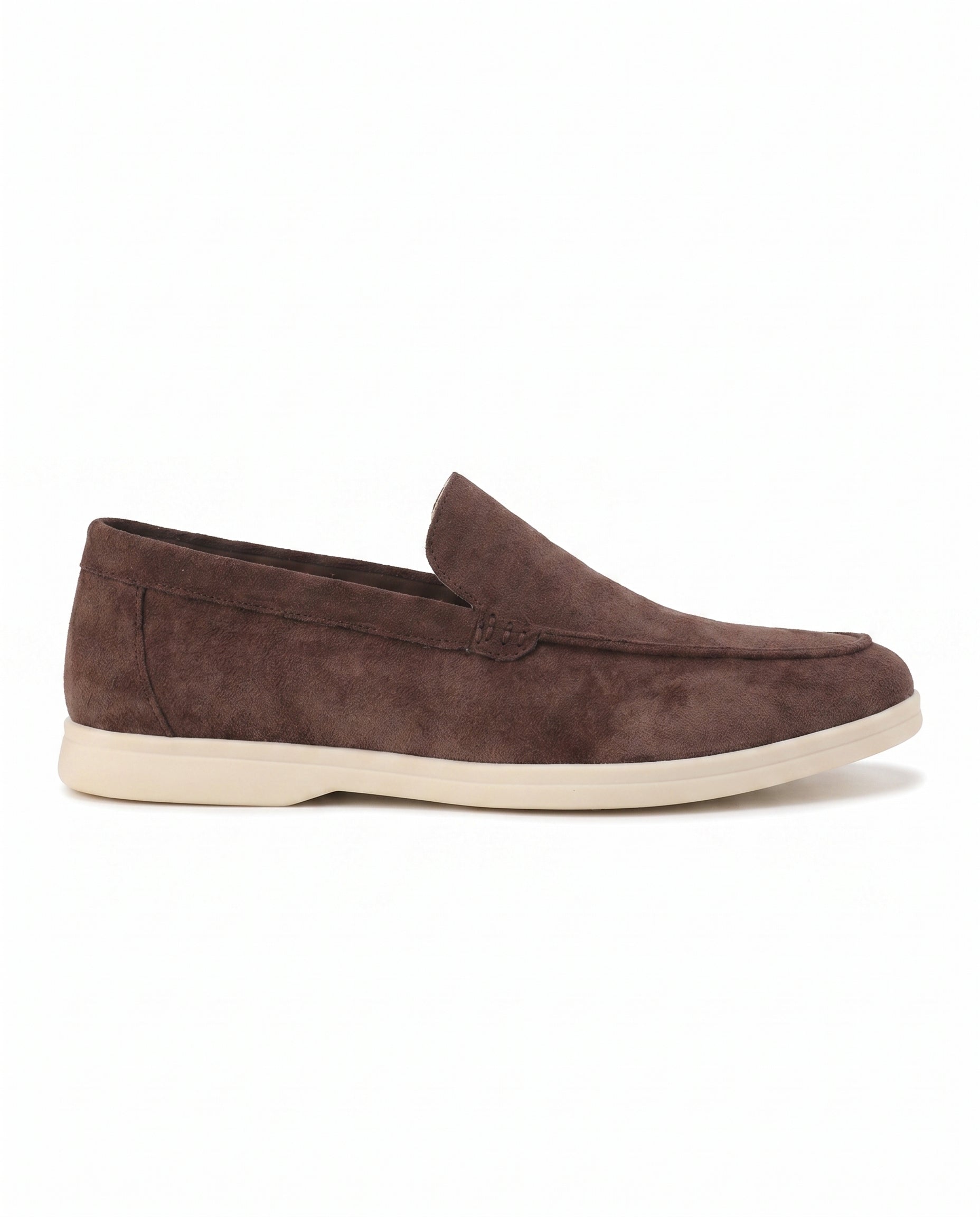 August | Polished Sleek Modern Suede-Look Loafers