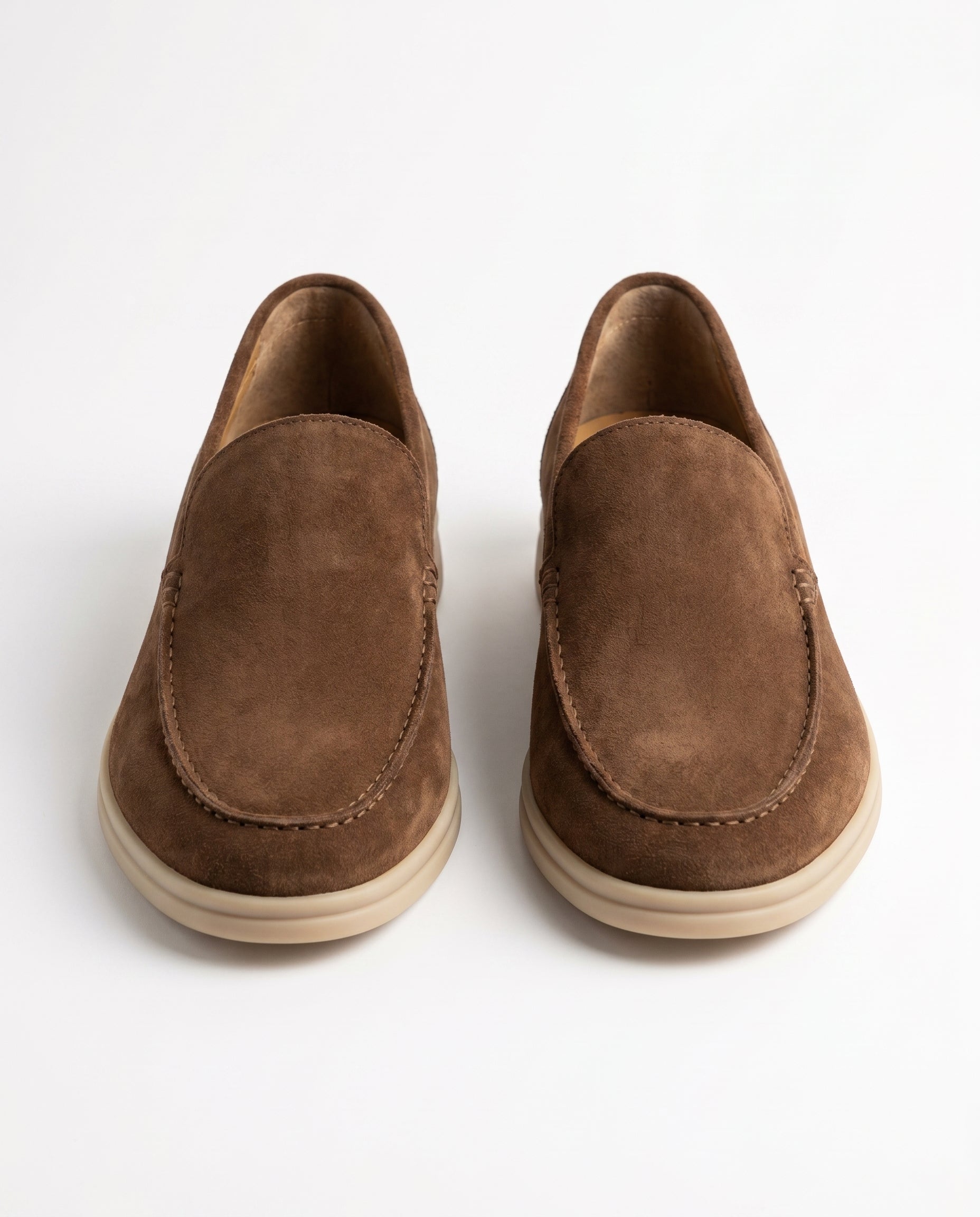 August | Polished Sleek Modern Suede-Look Loafers