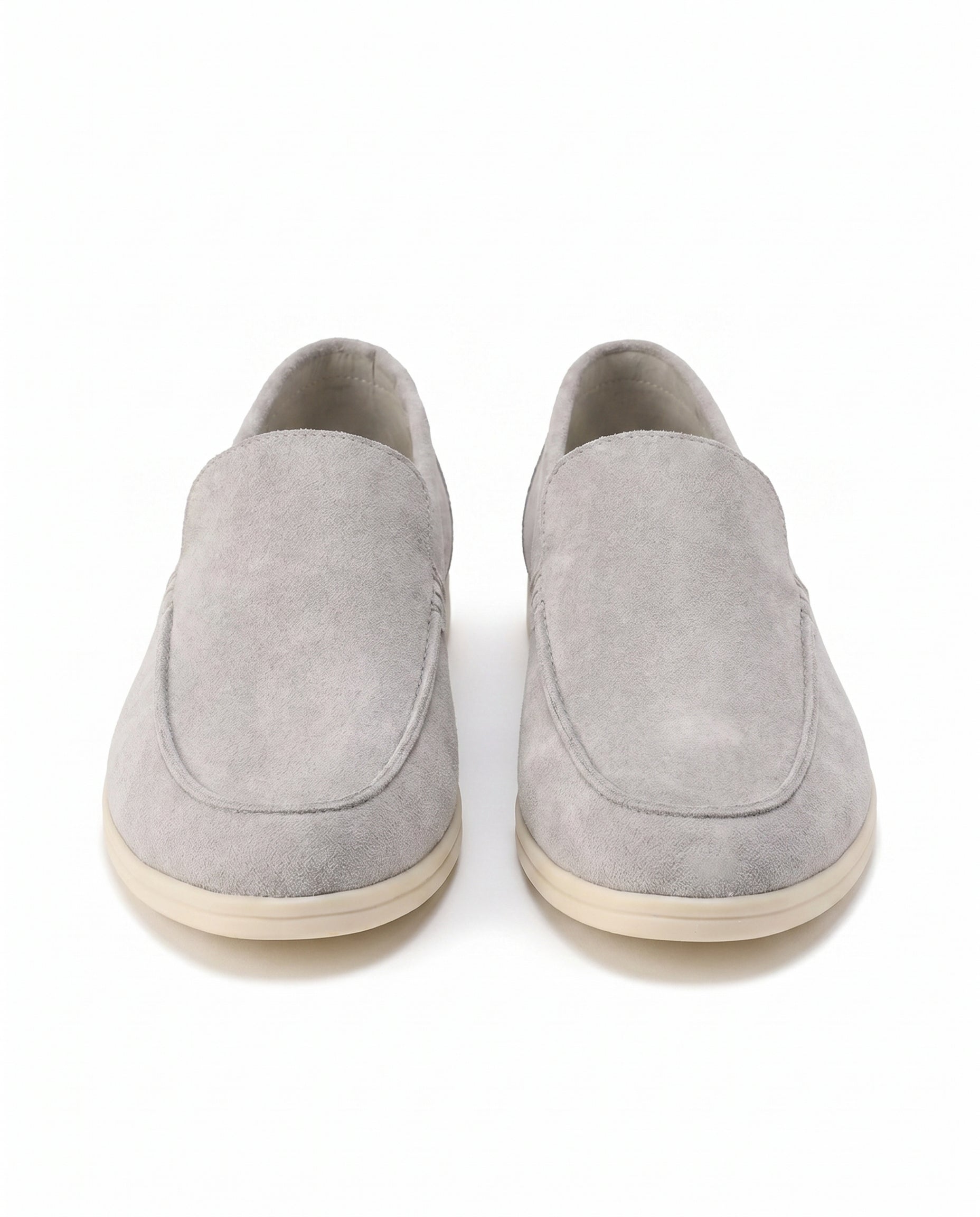 August | Polished Sleek Modern Suede-Look Loafers