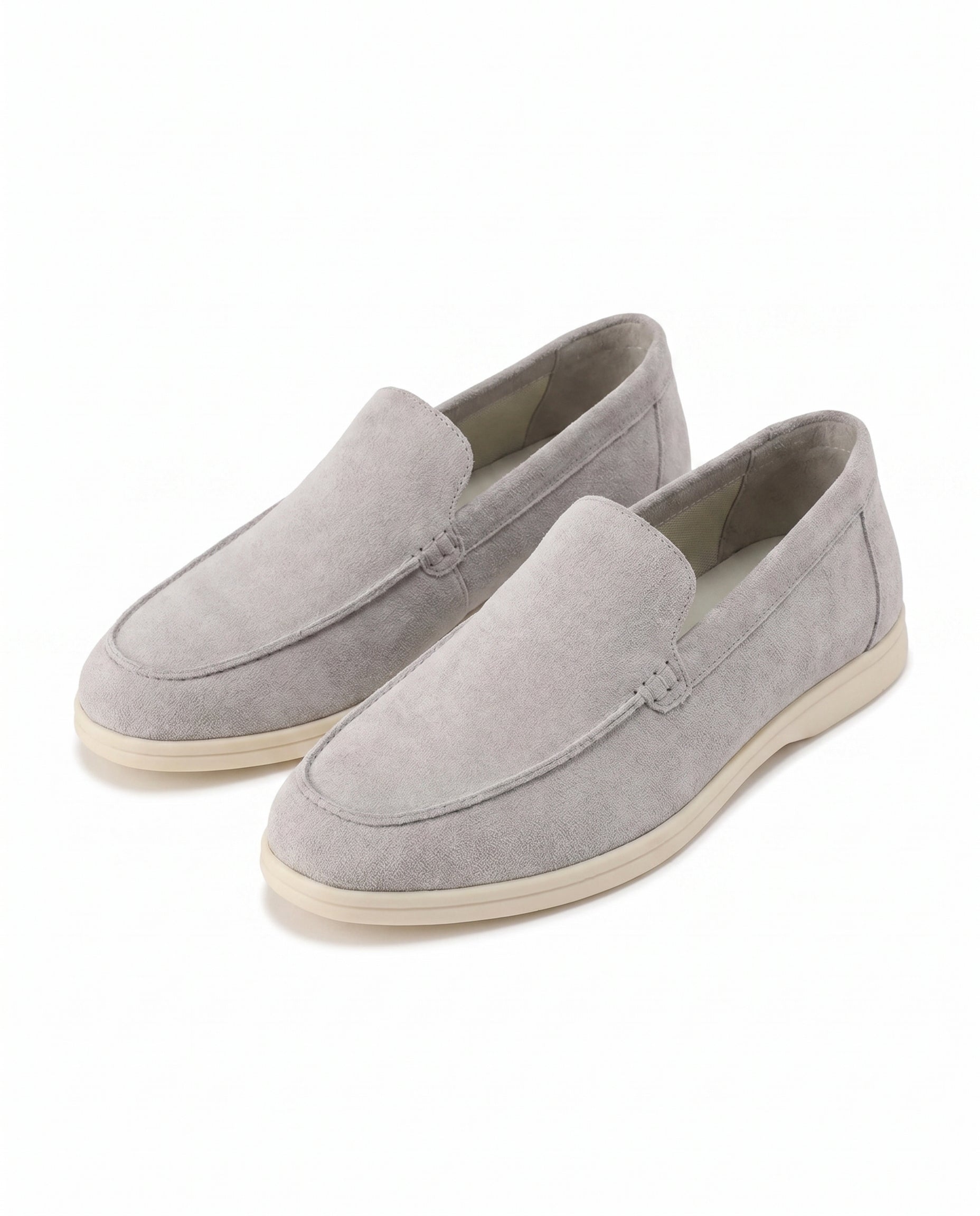 August | Polished Sleek Modern Suede-Look Loafers