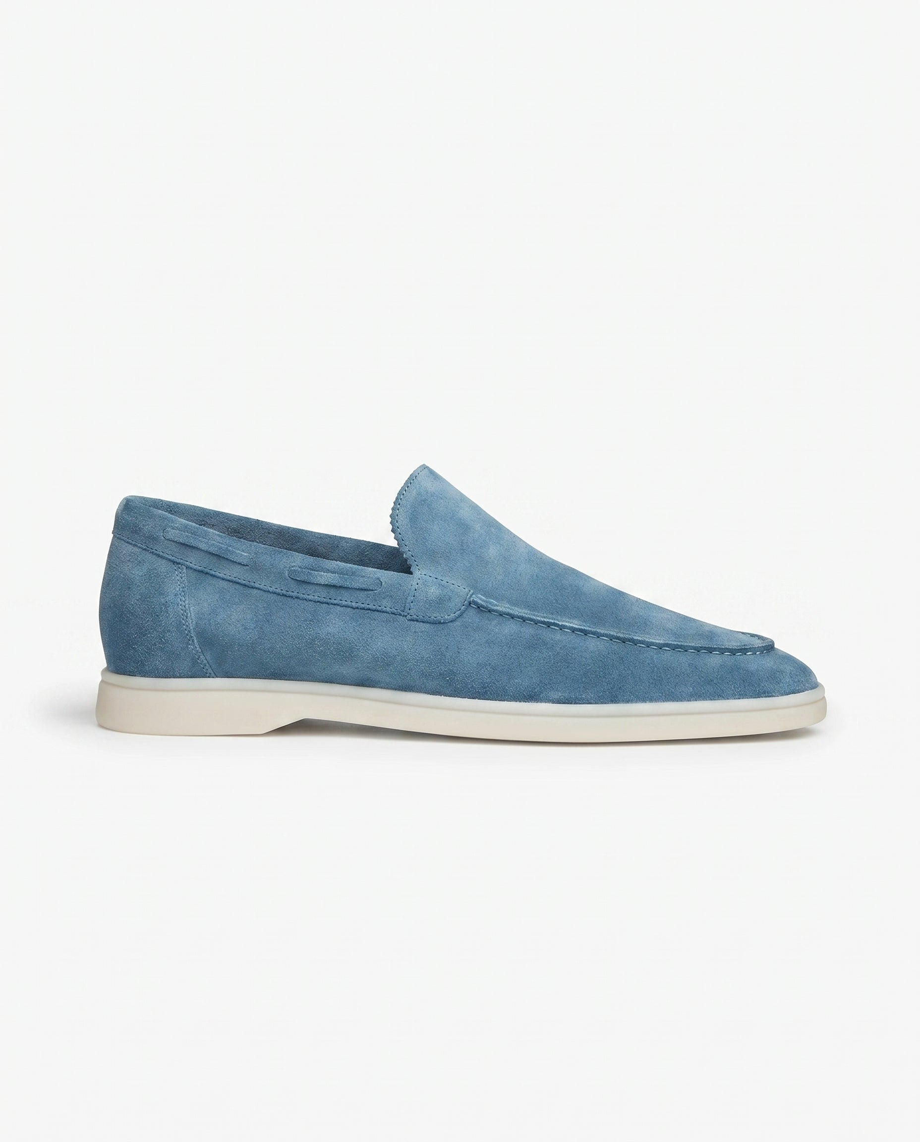 August | Polished Sleek Modern Suede-Look Loafers