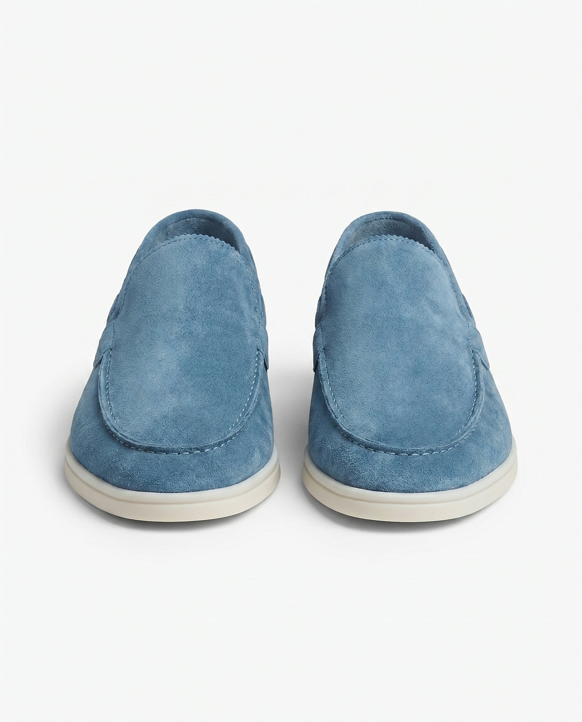 August | Polished Sleek Modern Suede-Look Loafers