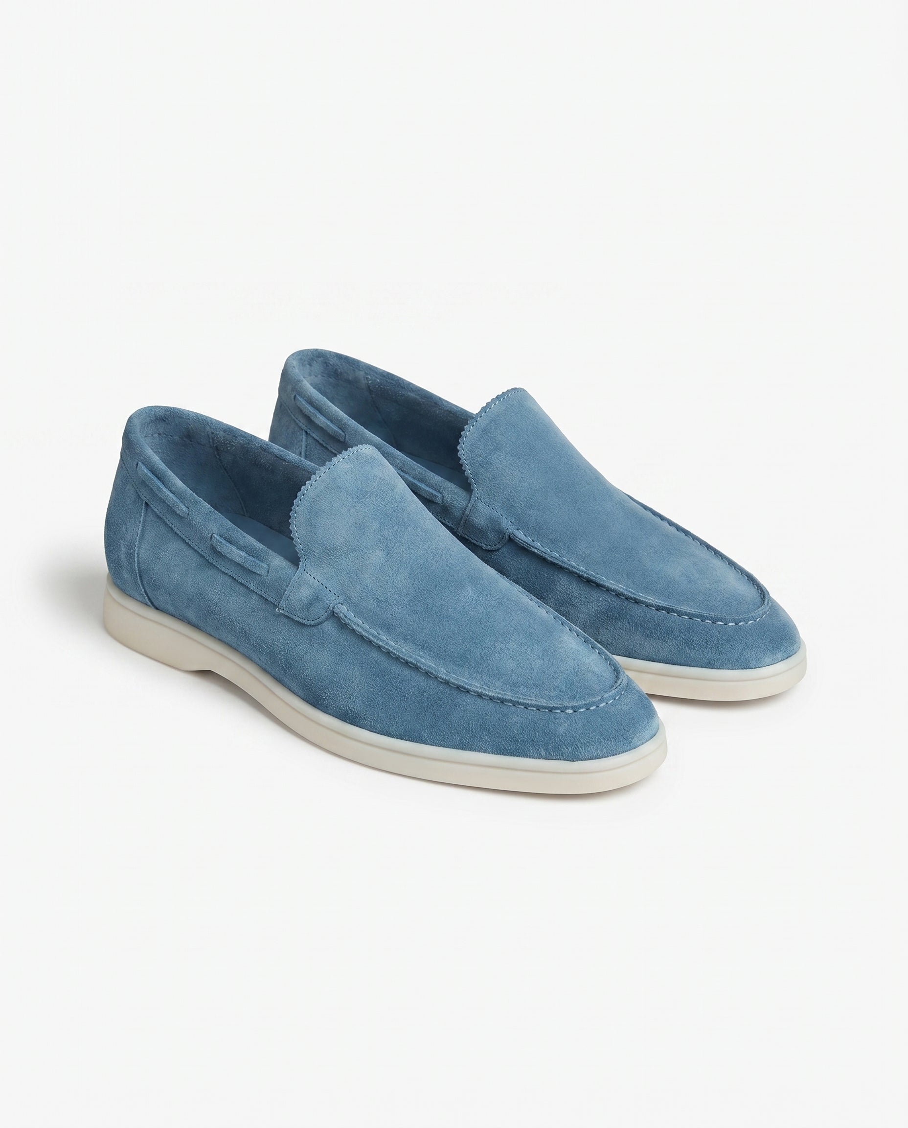 August | Polished Sleek Modern Suede-Look Loafers