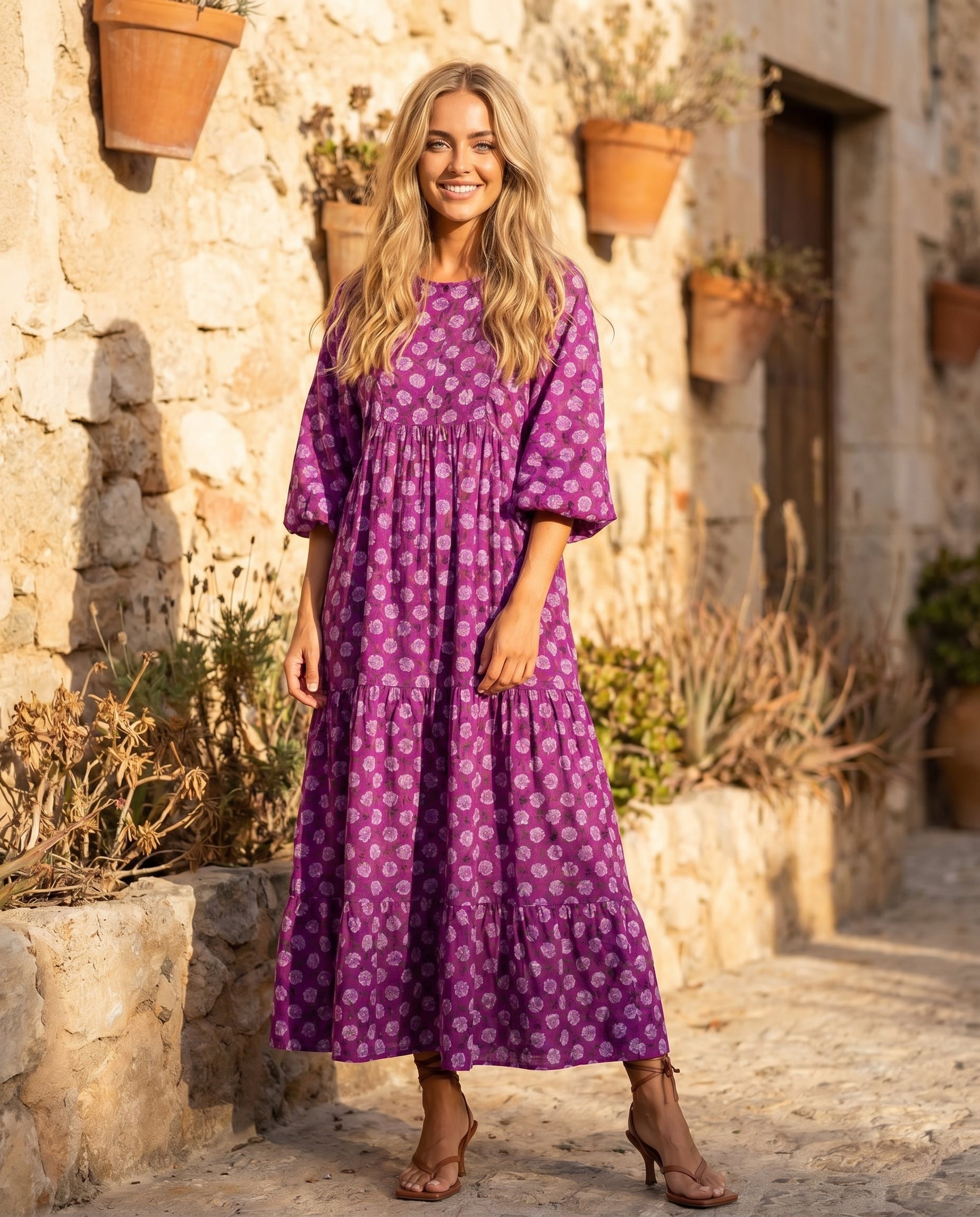 Queenie | Modern Effortless Printed Maxi Dress for Everyday Chic