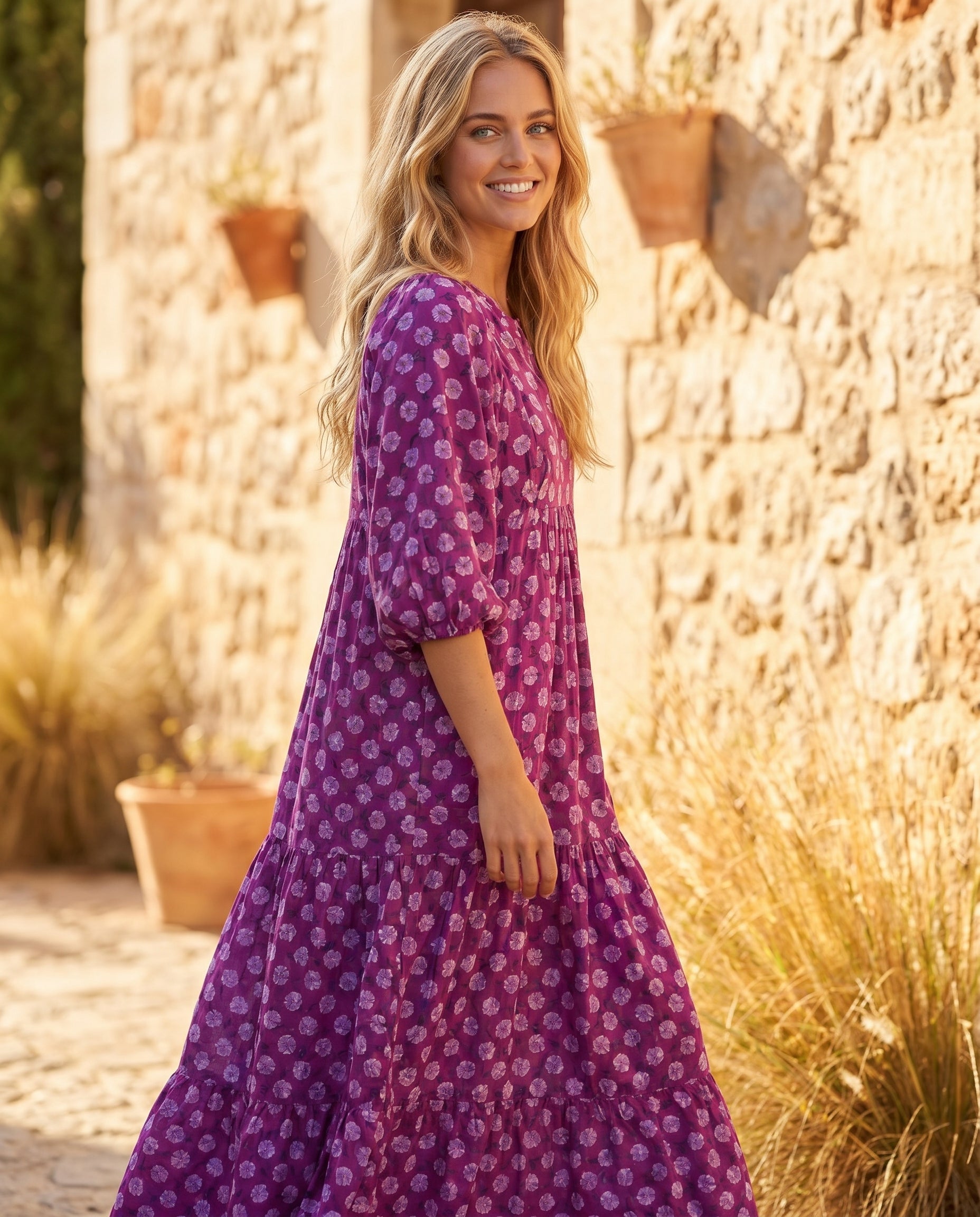 Queenie | Modern Effortless Printed Maxi Dress for Everyday Chic