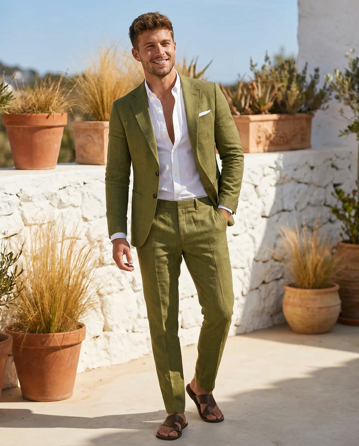 Declan | Stylish Timeless Linen Suit for Men