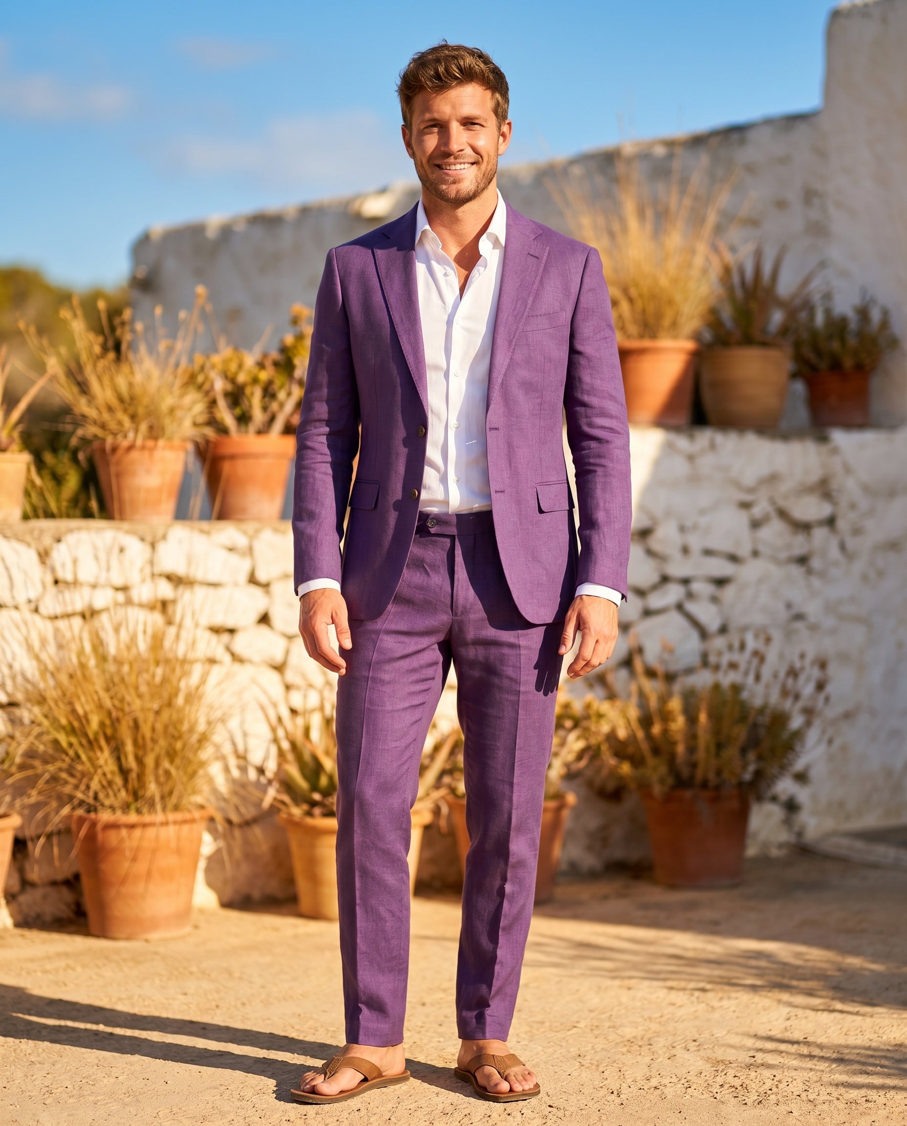 Declan | Stylish Timeless Linen Suit for Men