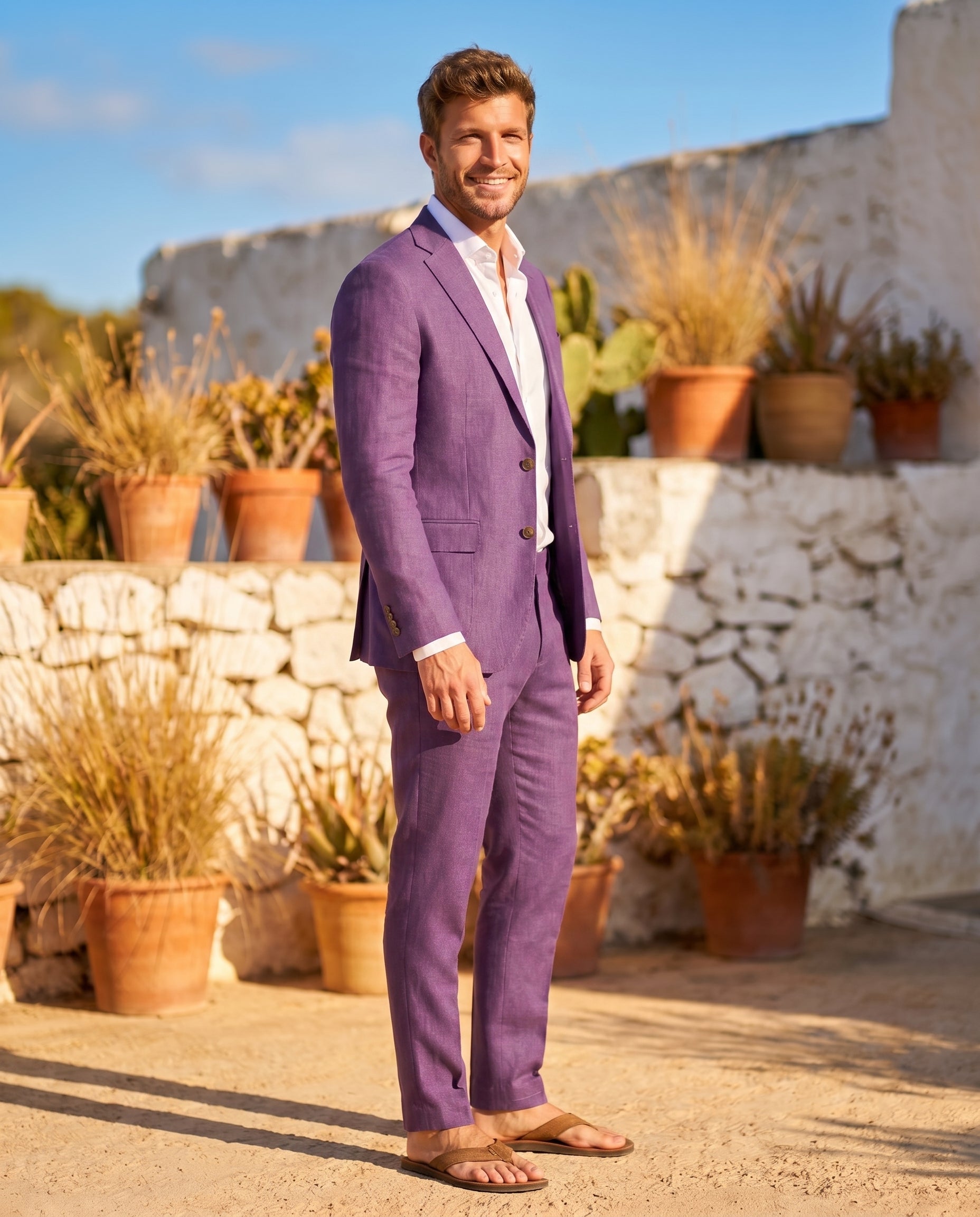 Declan | Stylish Timeless Linen Suit for Men
