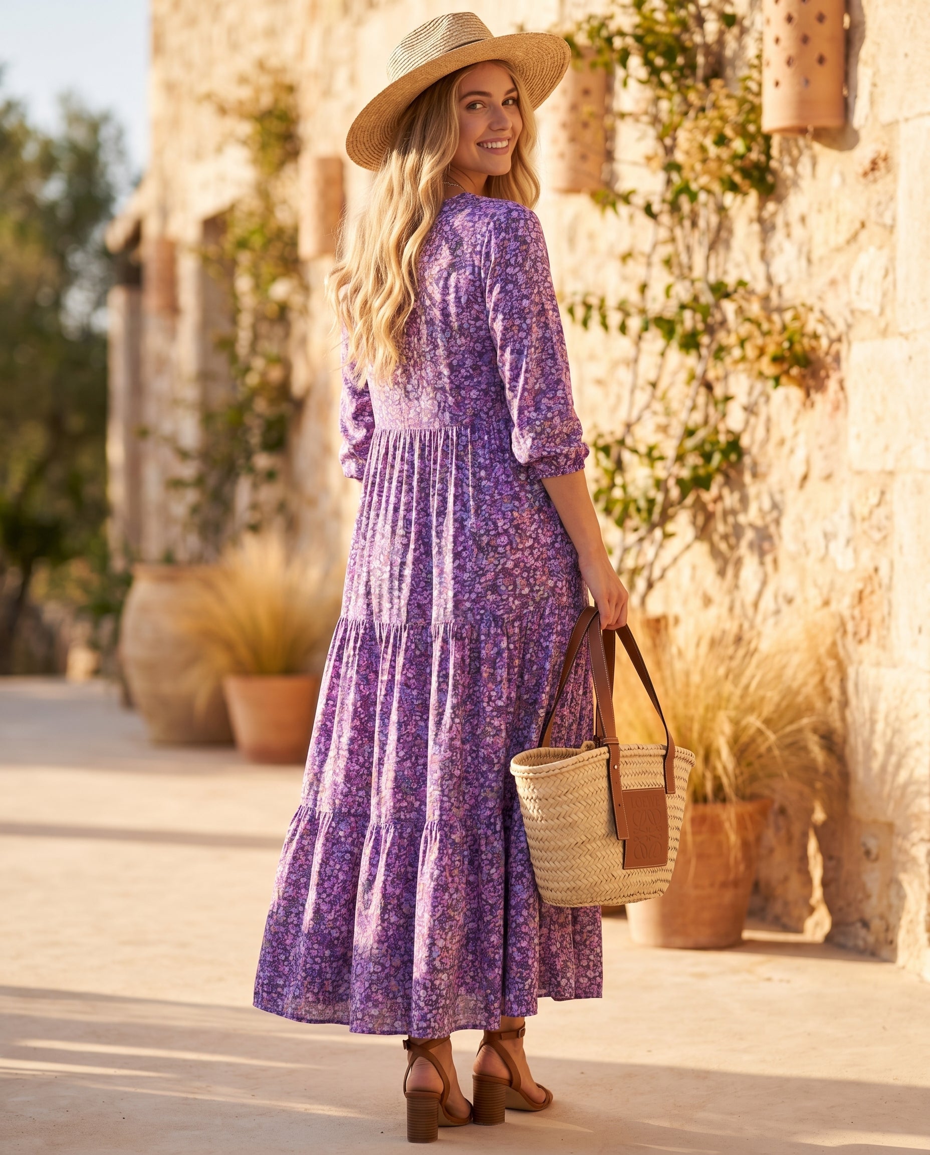 Queenie | Modern Effortless Printed Maxi Dress for Everyday Chic