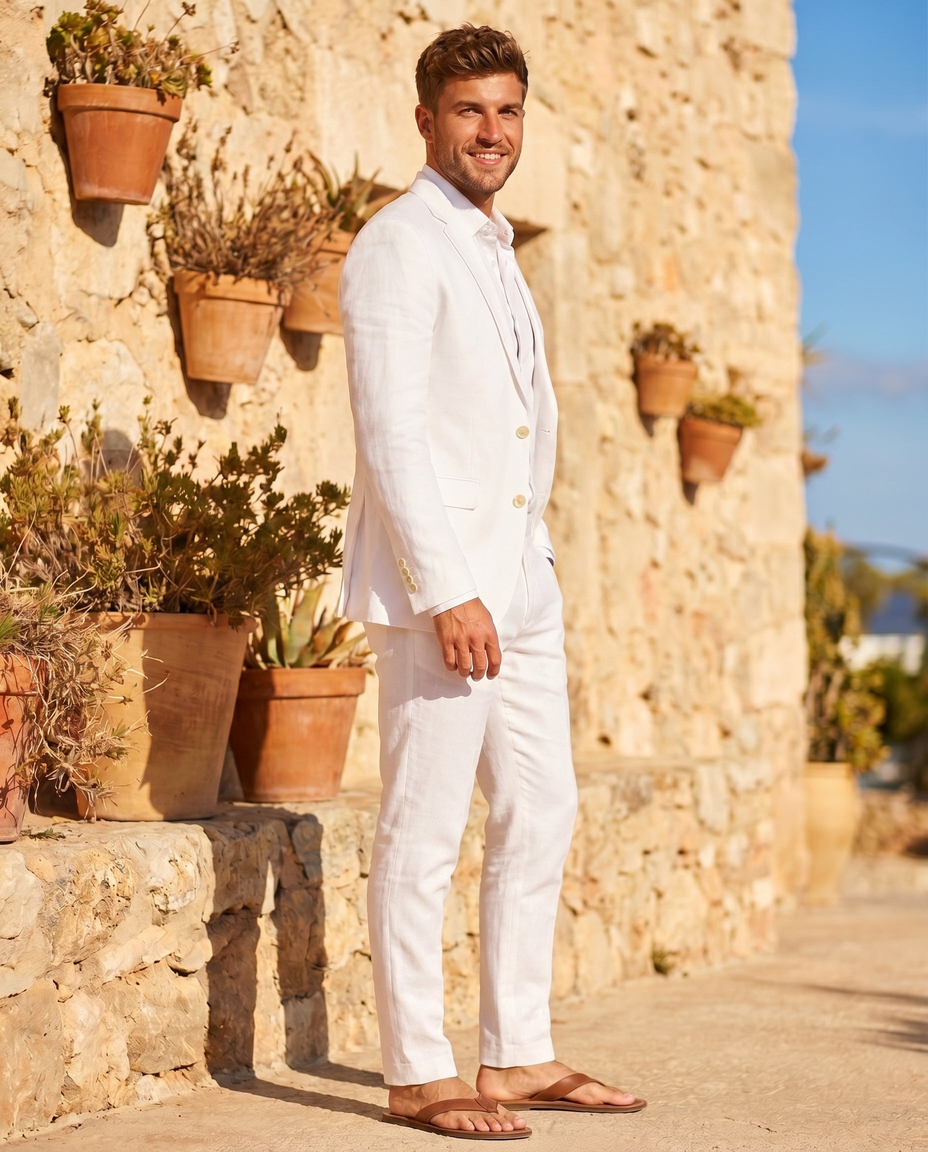 Declan | Stylish Timeless Linen Suit for Men