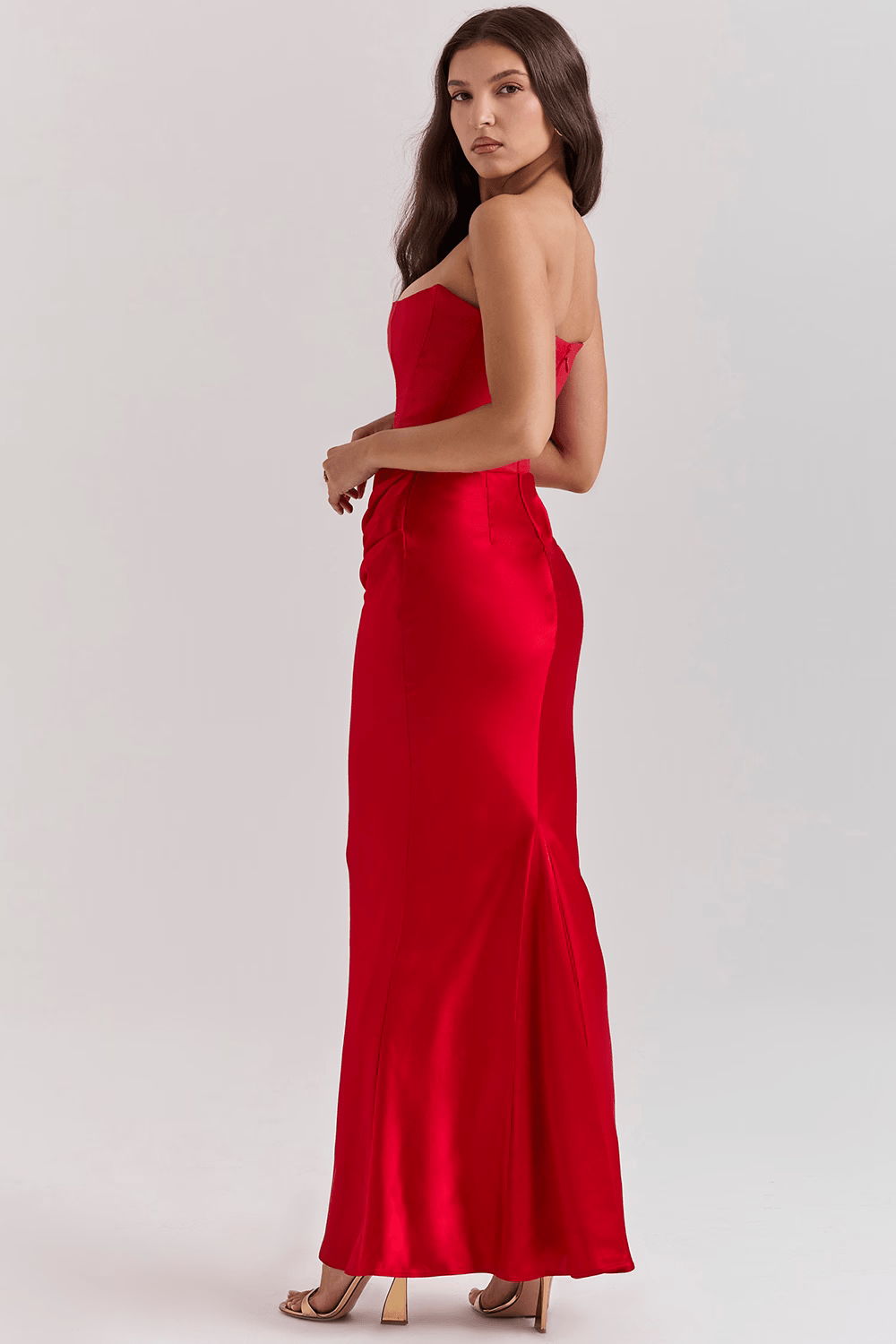 Zinnia | Graceful Strapless Maxi Dress