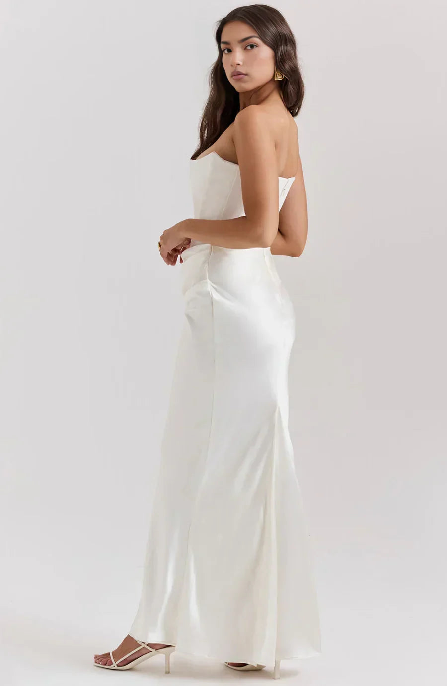 Zinnia | Graceful Strapless Maxi Dress