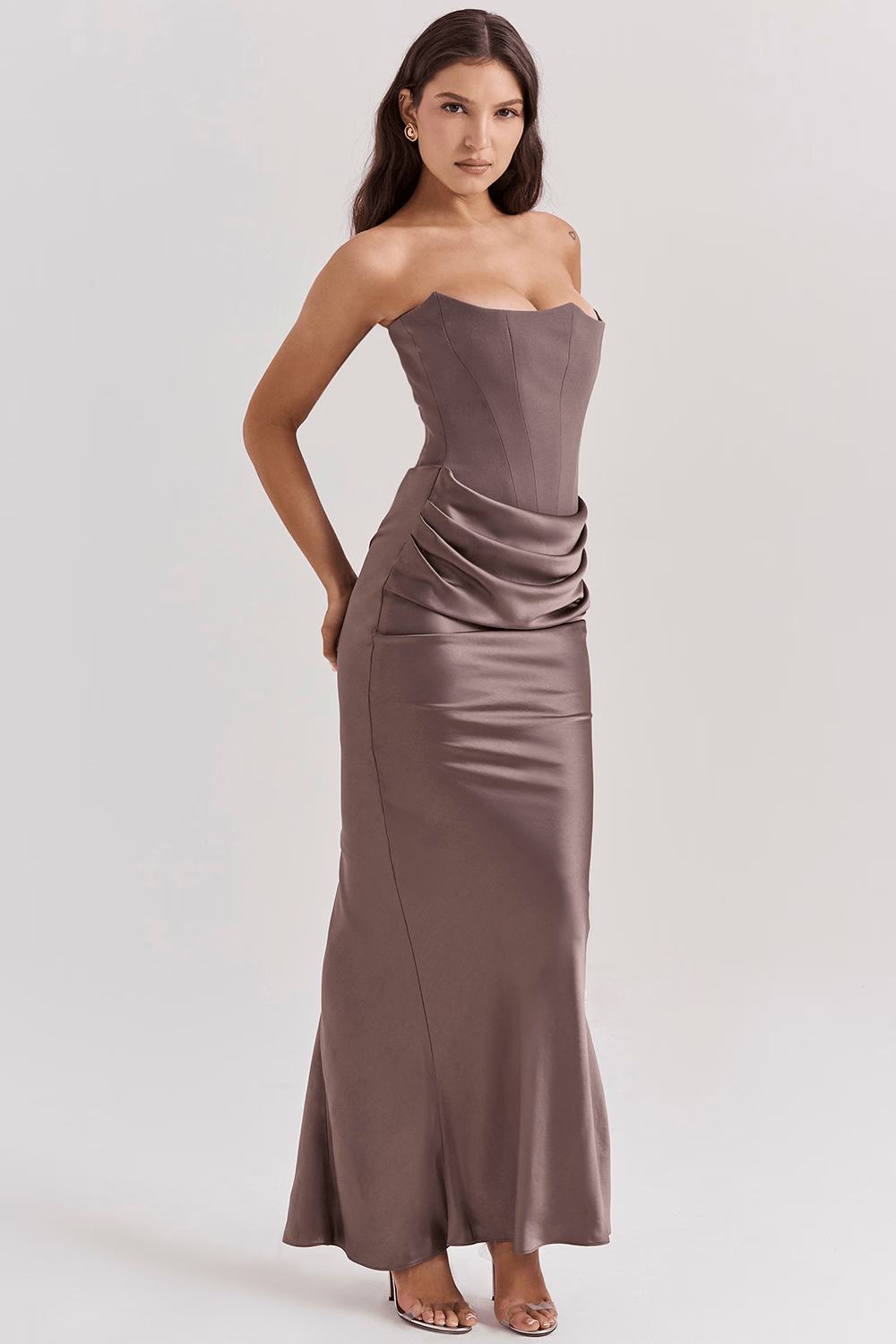 Zinnia | Graceful Strapless Maxi Dress