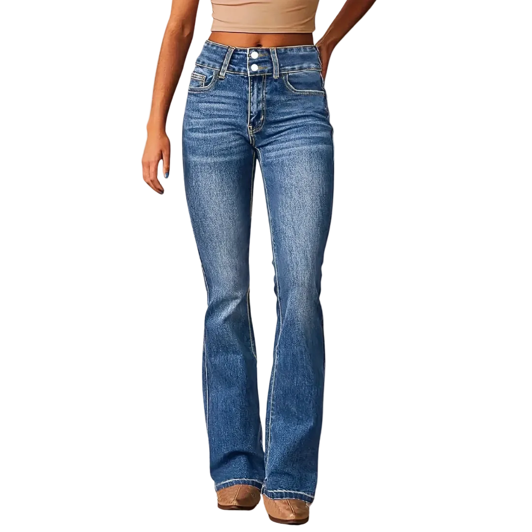 Lior | Charming High Waisted Flare Jeans