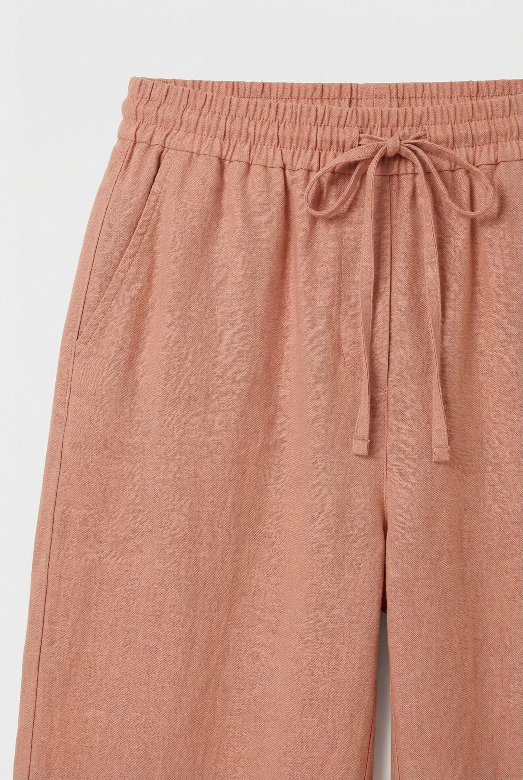Delphine | Sleek Wide Leg Drawstring Trousers High Waisted