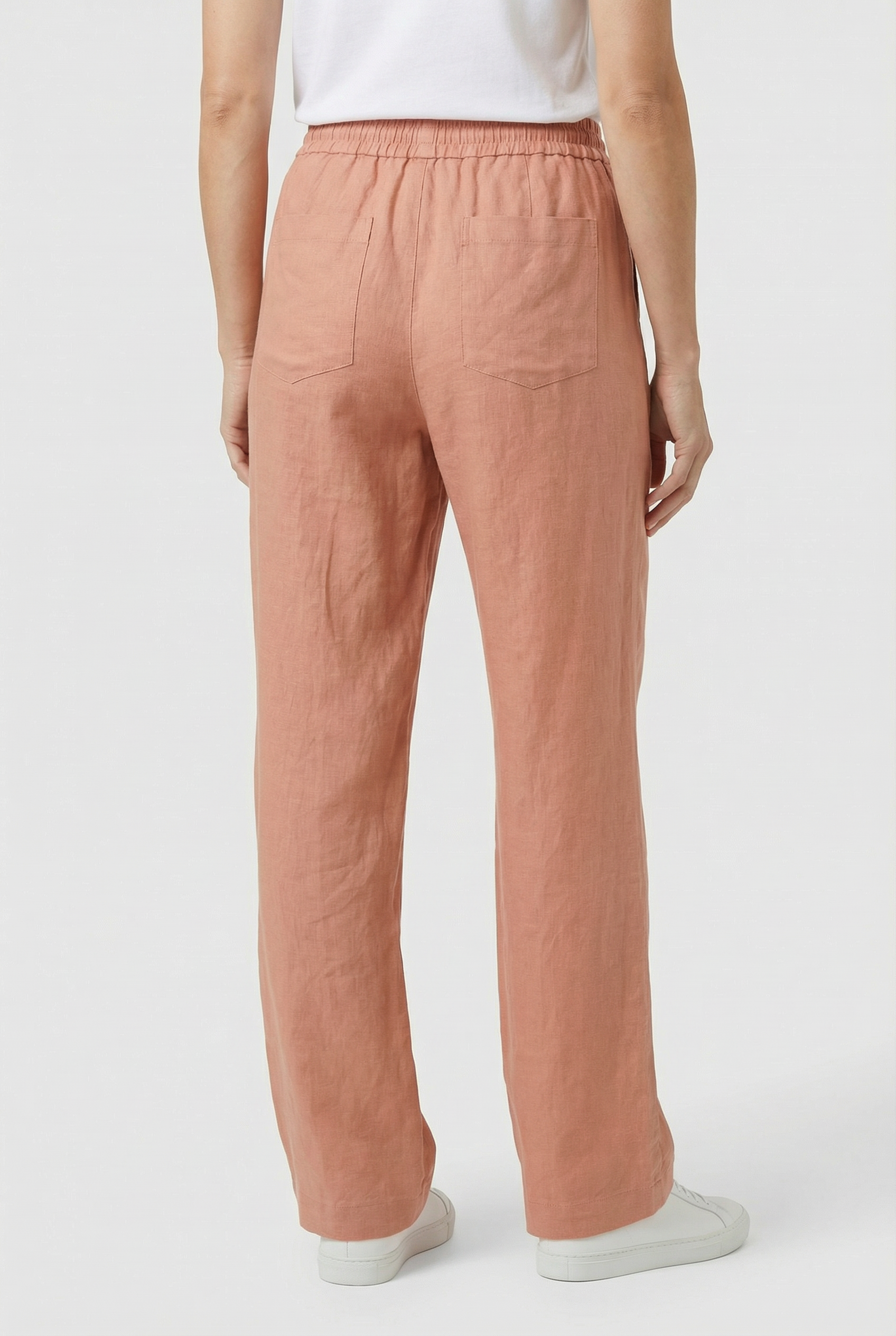 Delphine | Sleek Wide Leg Drawstring Trousers High Waisted