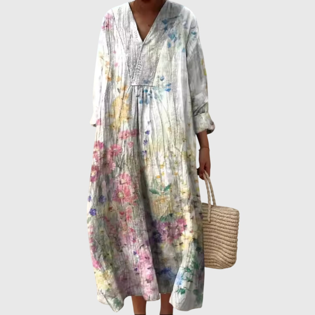 Thessaly | Modern Geometric Print Dress