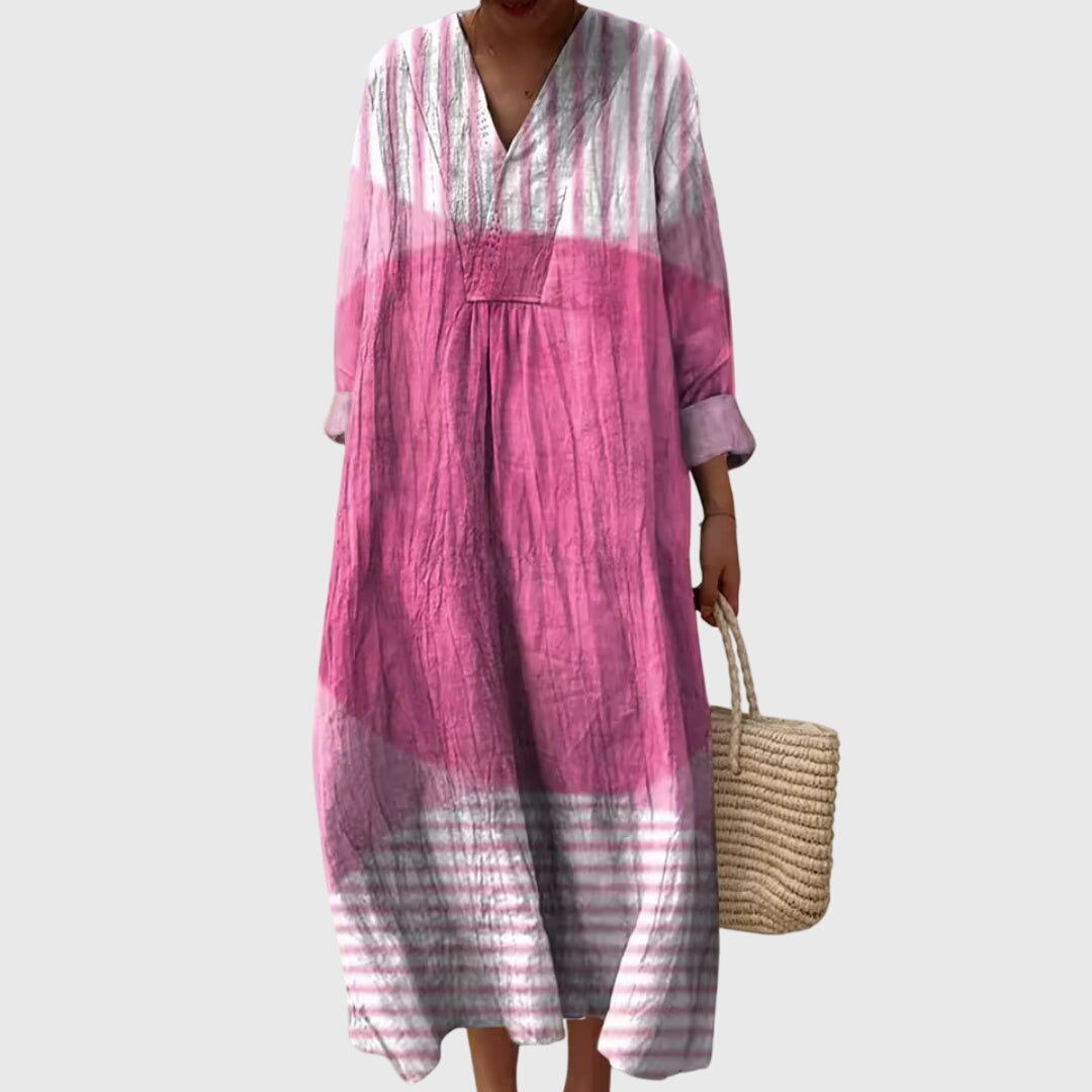Thessaly | Modern Geometric Print Dress