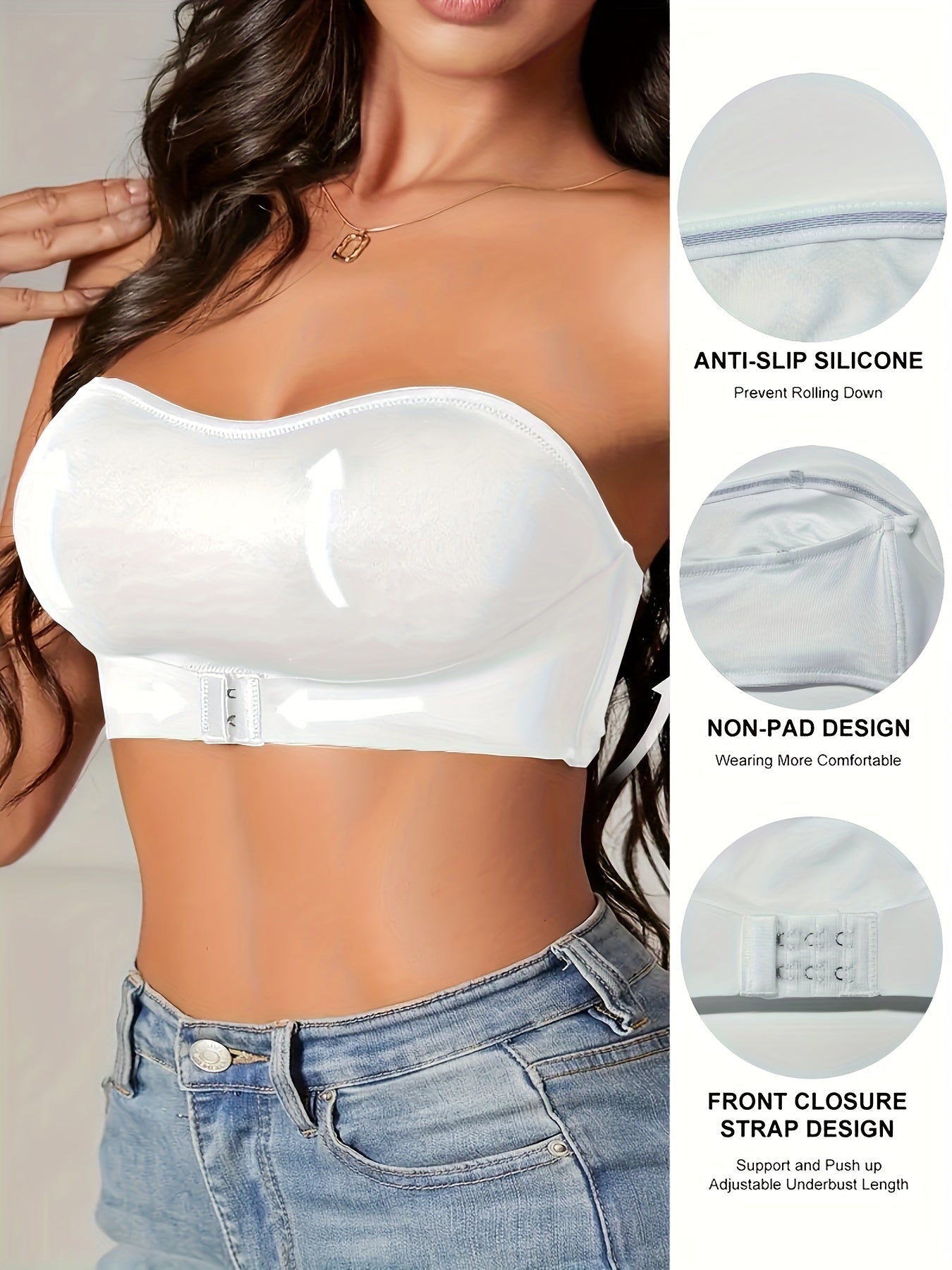 Beryl | Elegant Strapless Bandeau Bra