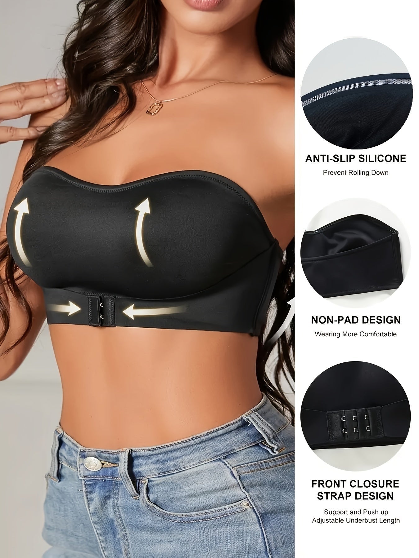 Beryl | Elegant Strapless Bandeau Bra
