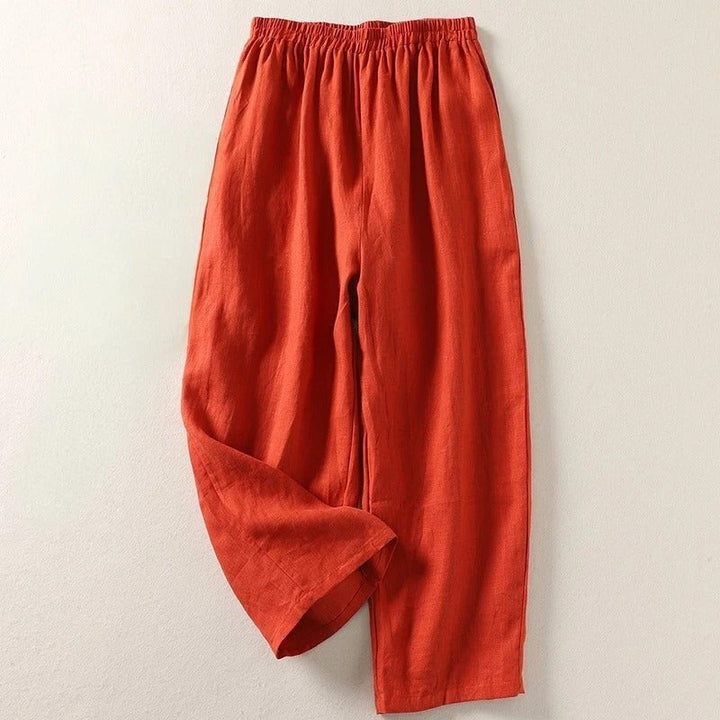 Dagny | Radiant High Waist Wide Leg Linen Trousers