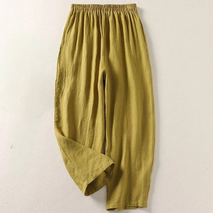 Dagny | Radiant High Waist Wide Leg Linen Trousers