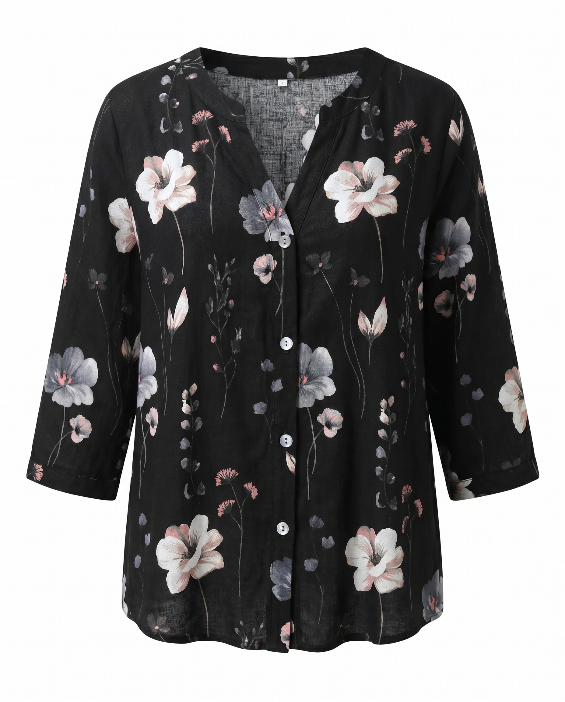 Xavieria | Charming Embroidered V-Neck Blouse
