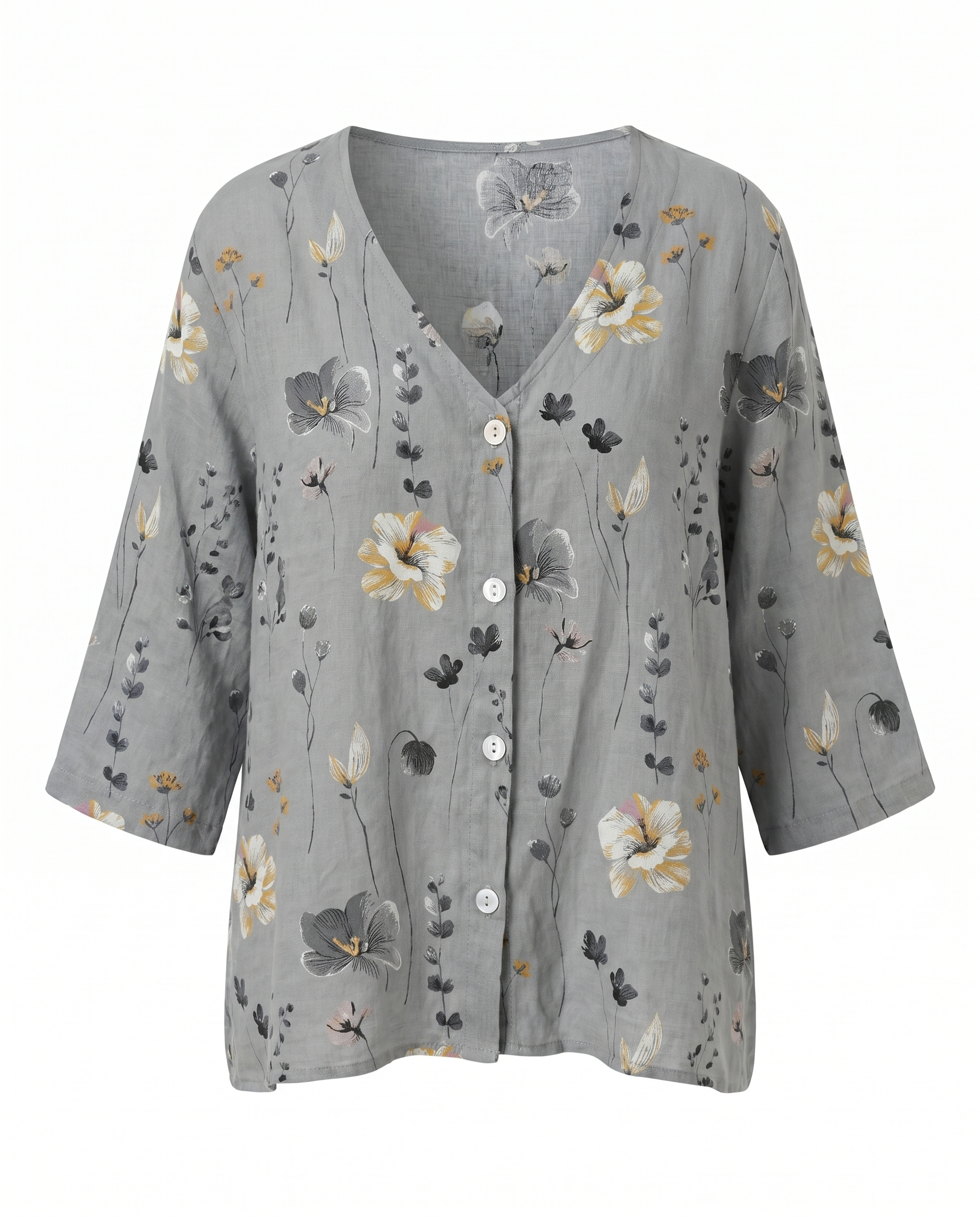 Xavieria | Charming Embroidered V-Neck Blouse
