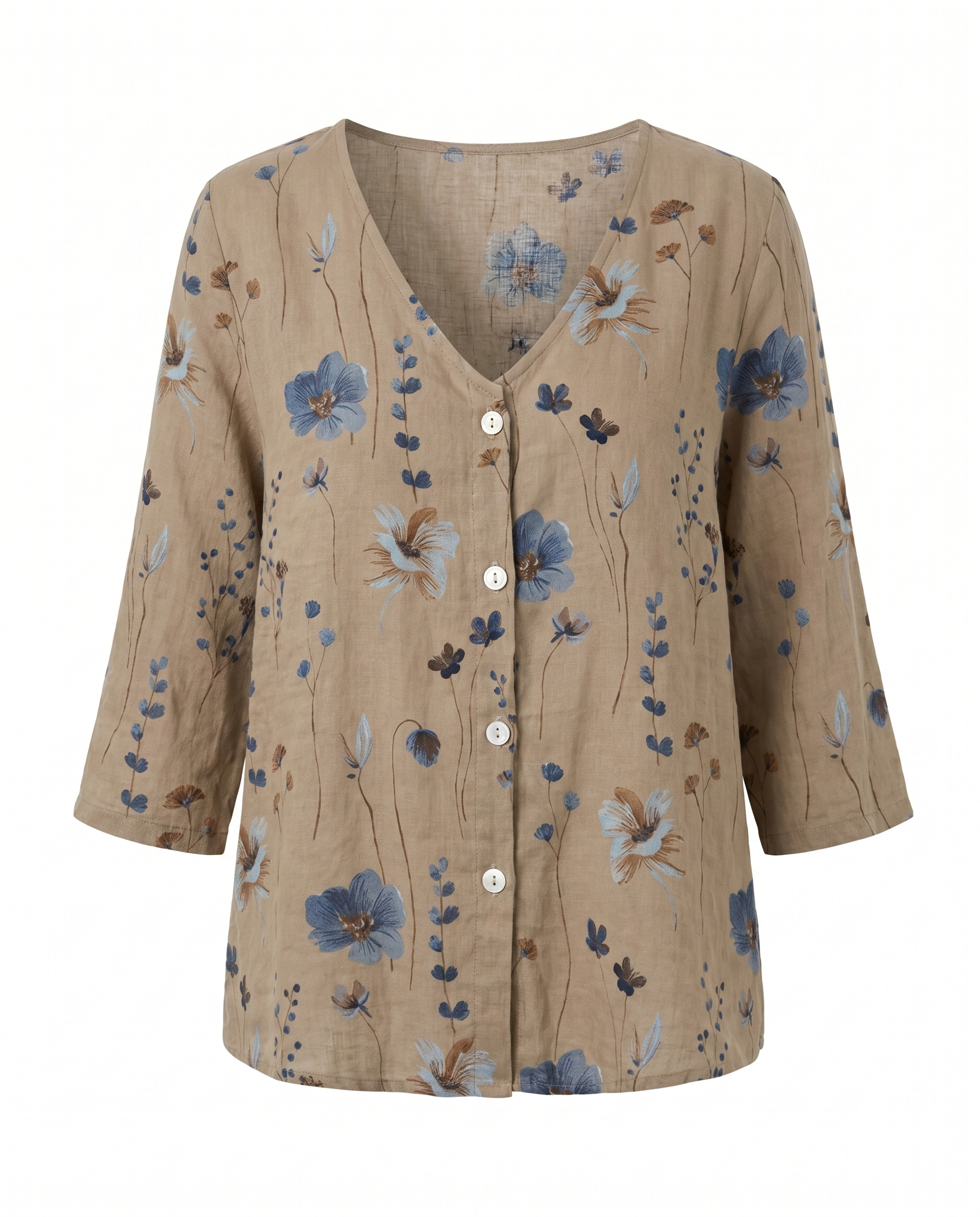 Xavieria | Charming Embroidered V-Neck Blouse